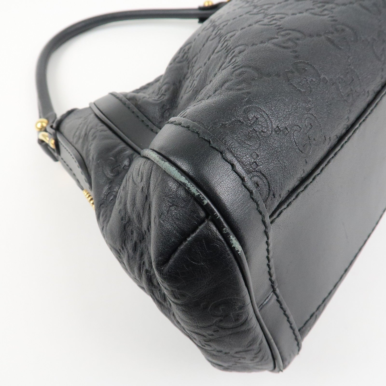 GUCCI Guccissima Scarlet Guccissima Leather Shoulder Bag 282298 Used