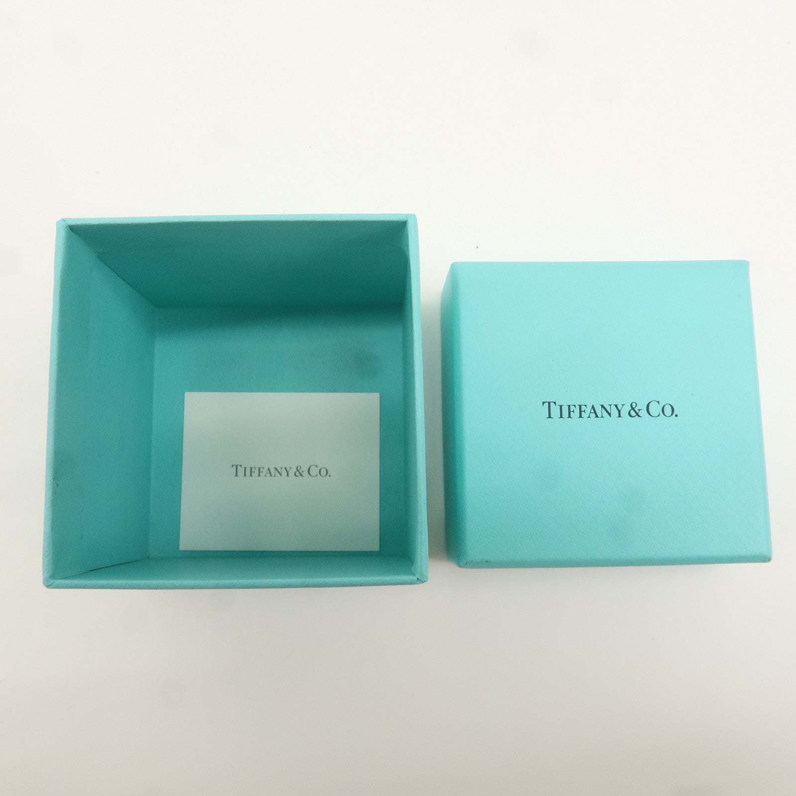 Tiffany&Co. Set of 2 Jewelry Box For Pair Rings Tiffany Blue