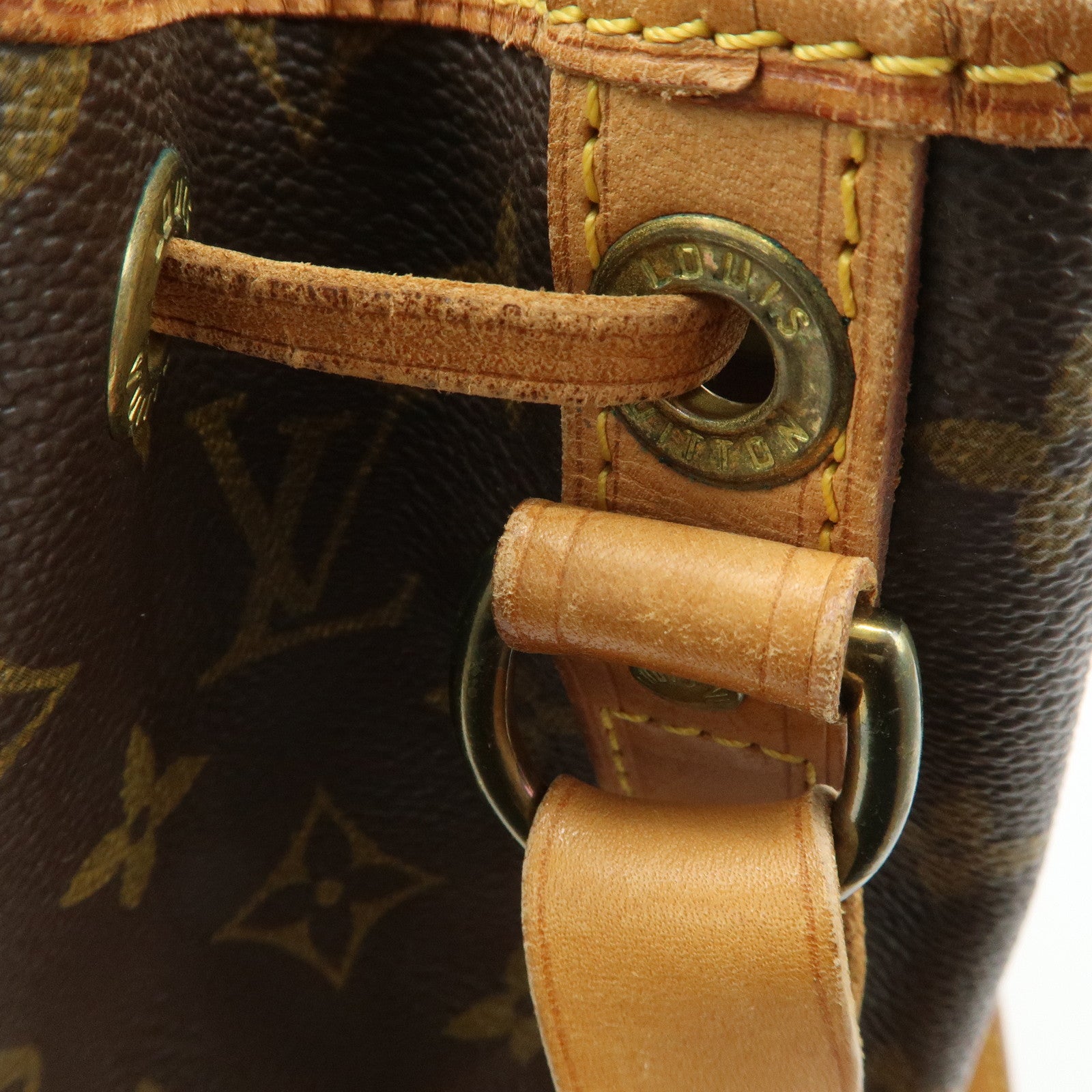 Louis Vuitton Monogram Petit Noe Shoulder Bag Brown M42226 Used