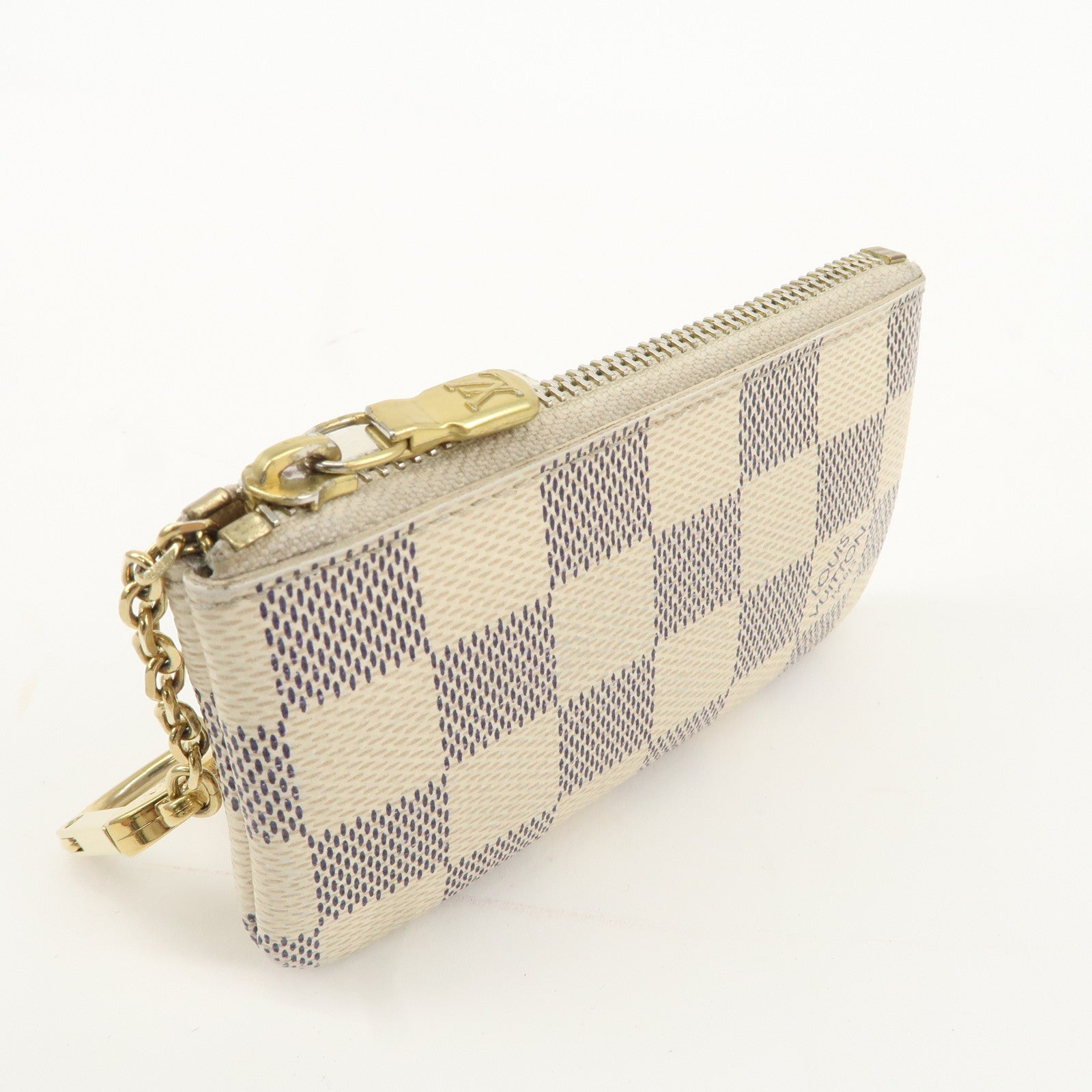 Louis Vuitton Damier Azur Pochette Cles Coin Case N62659