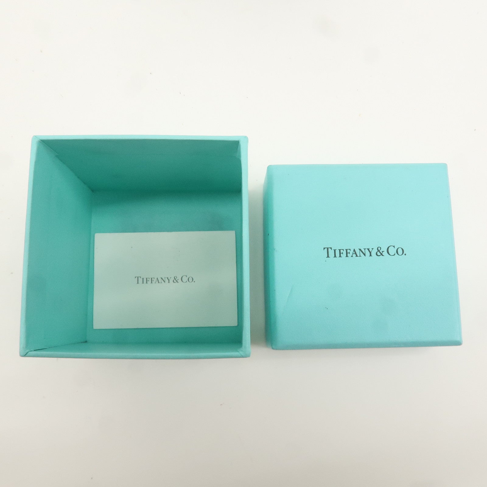 Tiffany&Co. Set of 2 Jewelry Box For Pair Rings Tiffany Blue