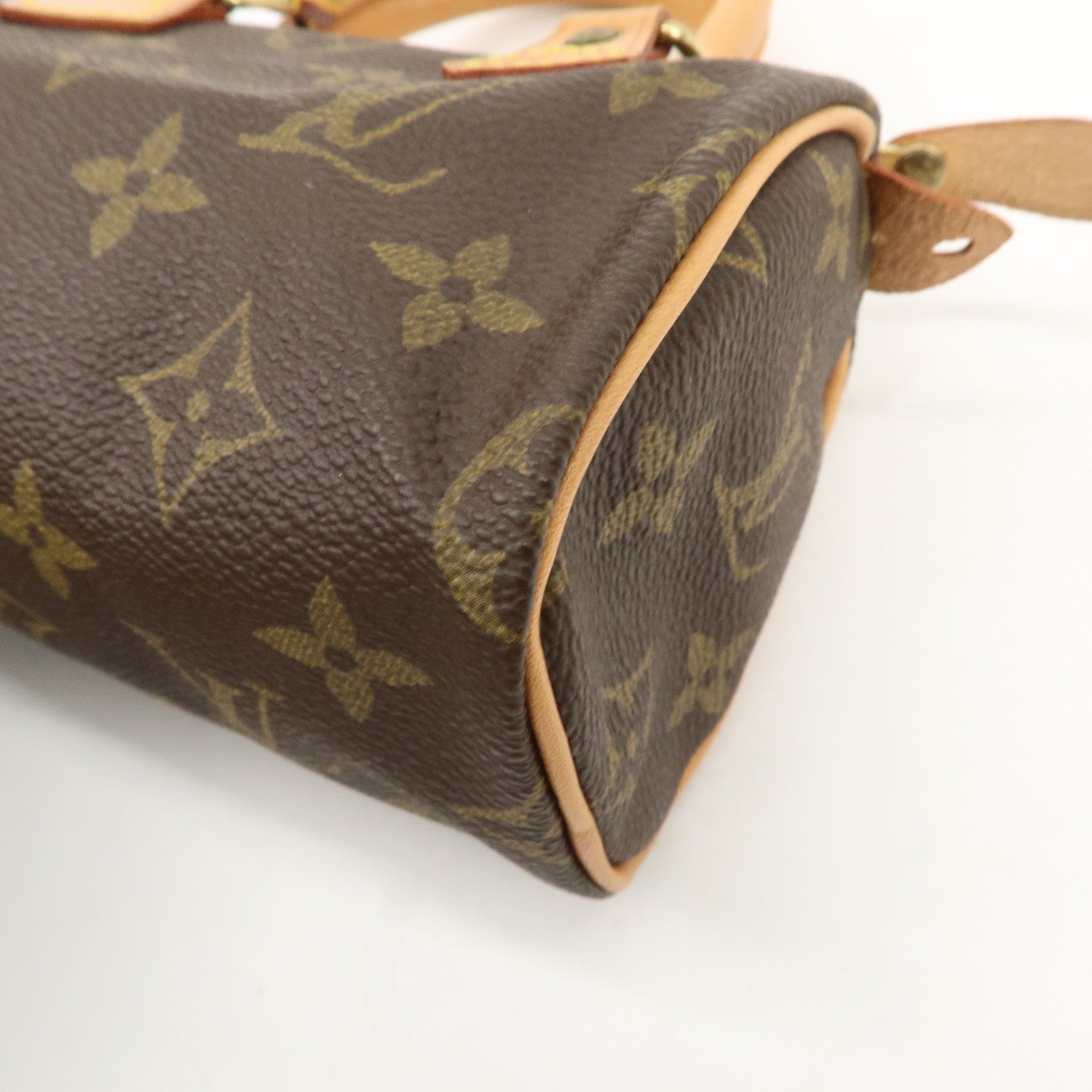 Louis Vuitton Monogram Mini Speedy & Strap M41534 J00145 Used