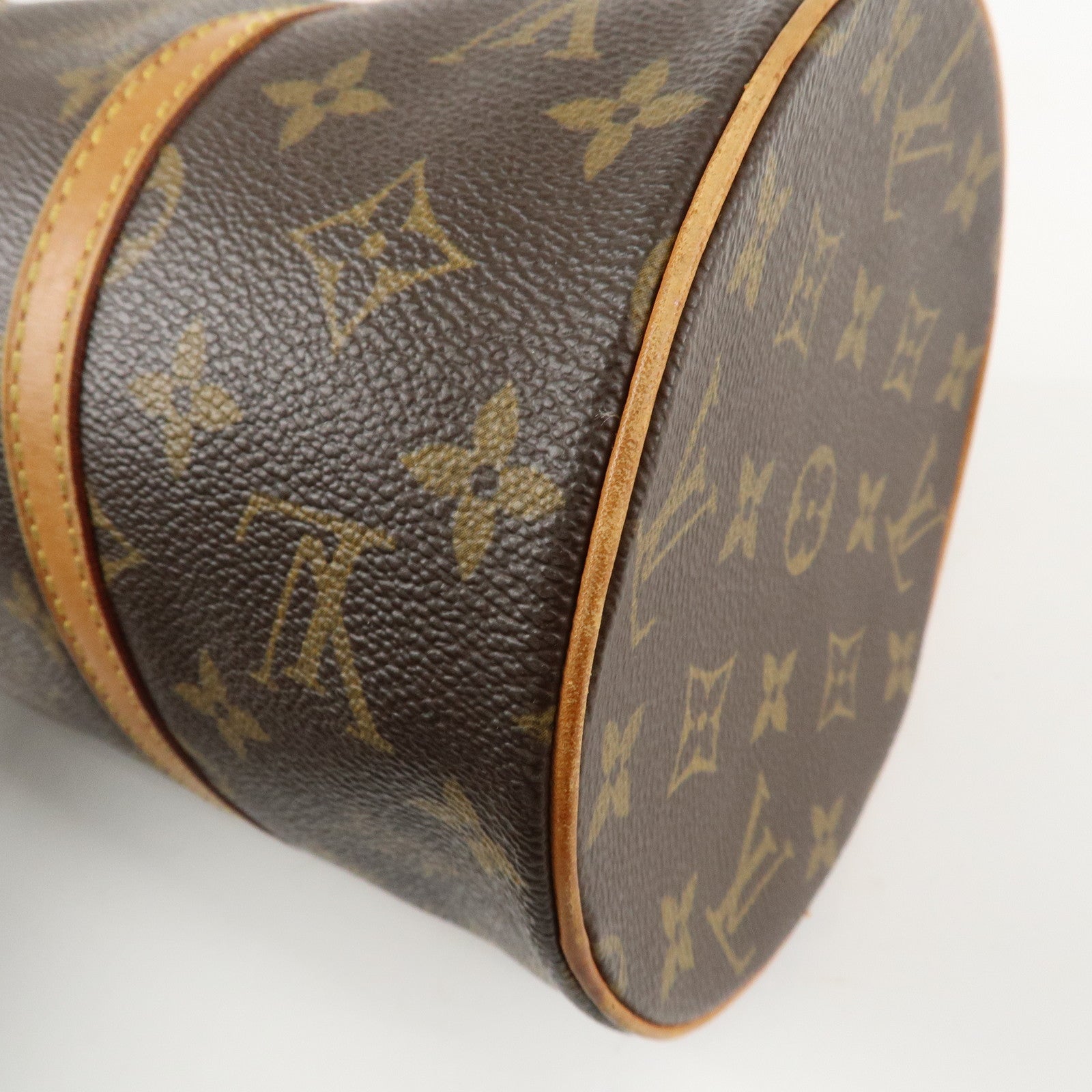 Louis Vuitton Monogram Papillon 30 Hand Bag Brown M51385 Used