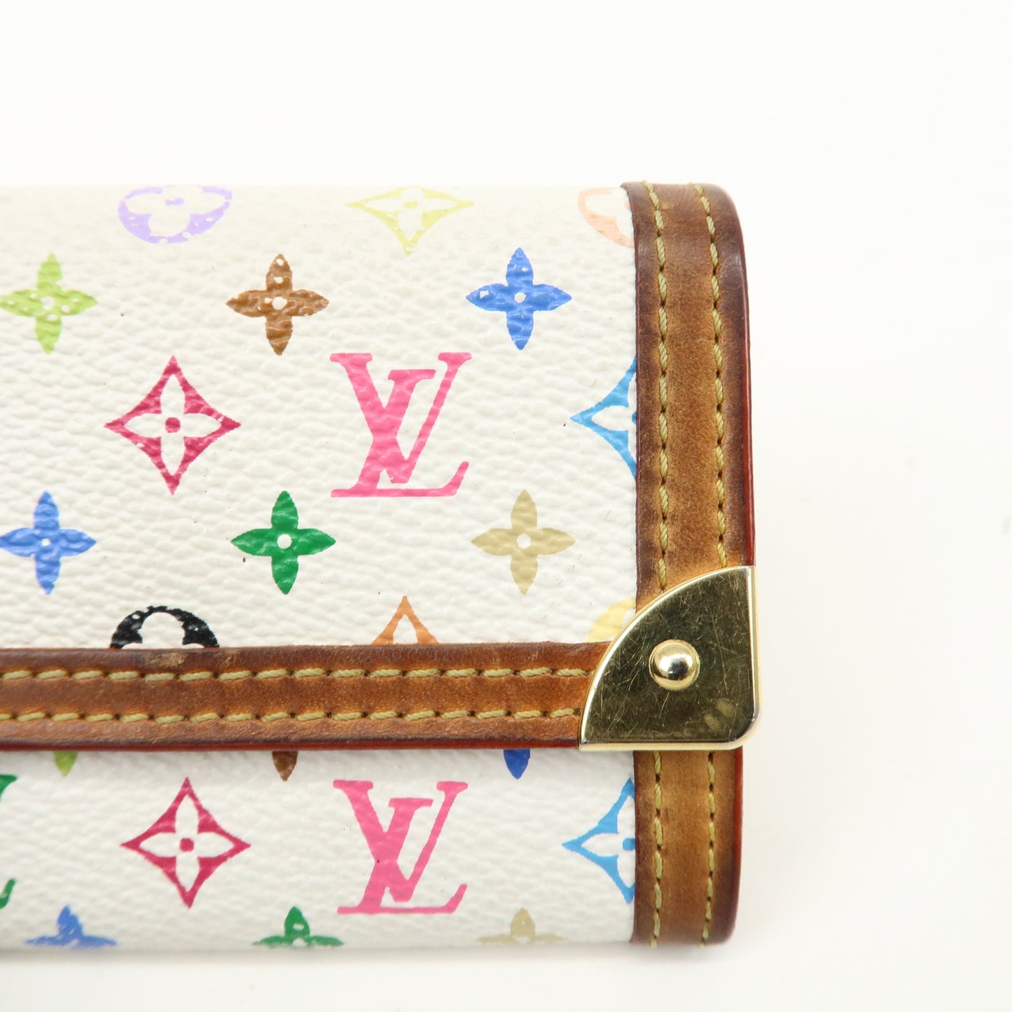 Louis Vuitton Multicolor Porte Monnaie Plat Coin Case M92657