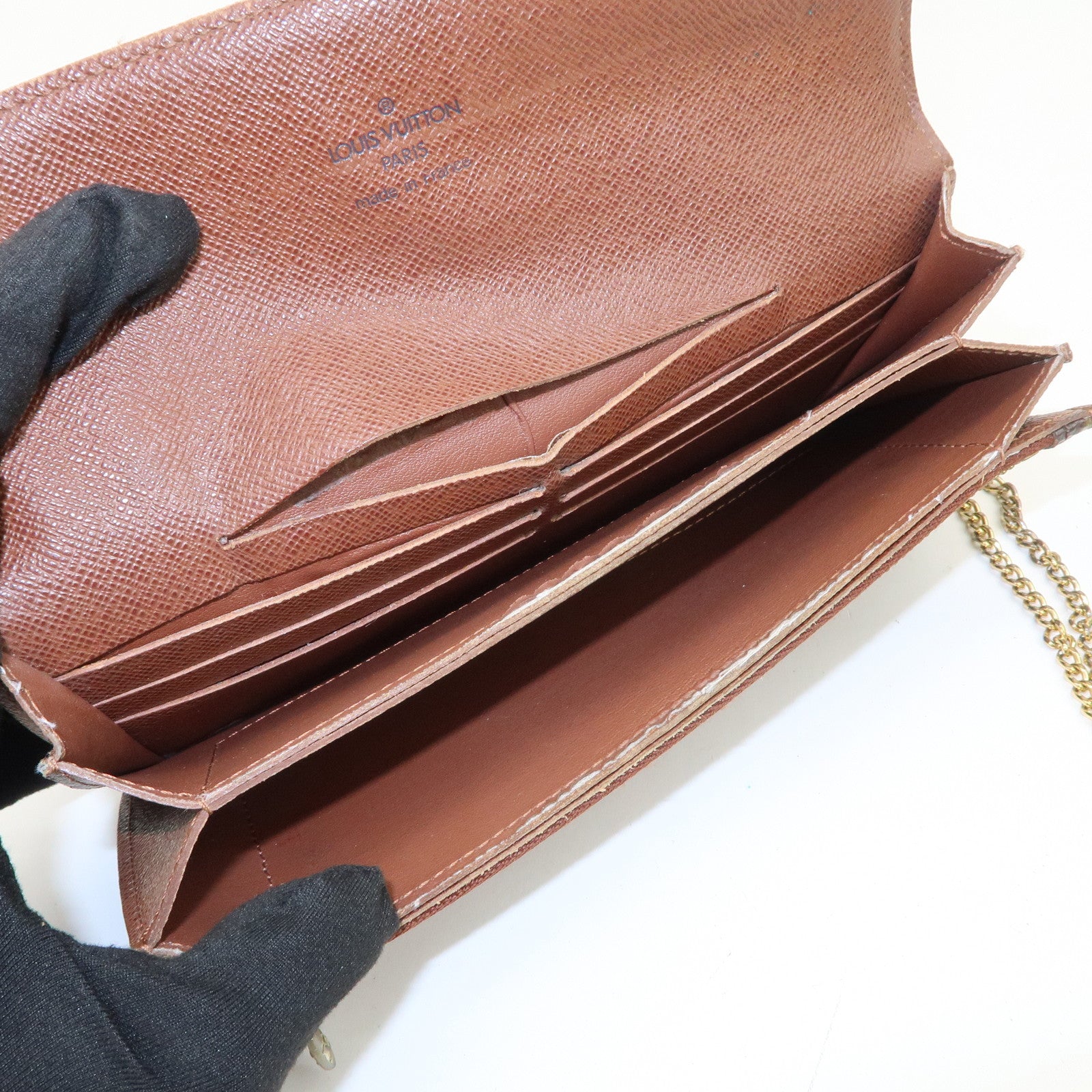 Louis Vuitton Monogram Epi Leather Set of 3 Long Wallet Brown Black