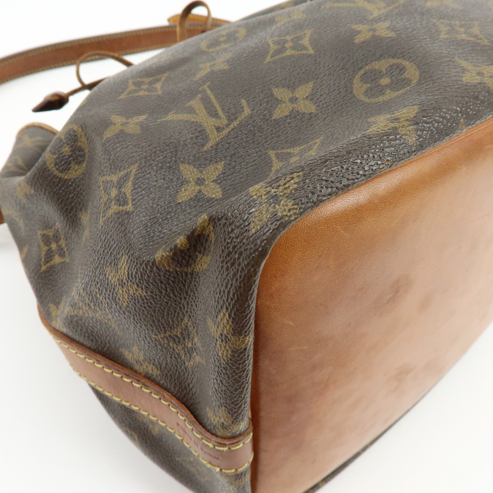 Louis Vuitton Monogram Petit Noe Shoulder Bag Brown M42226