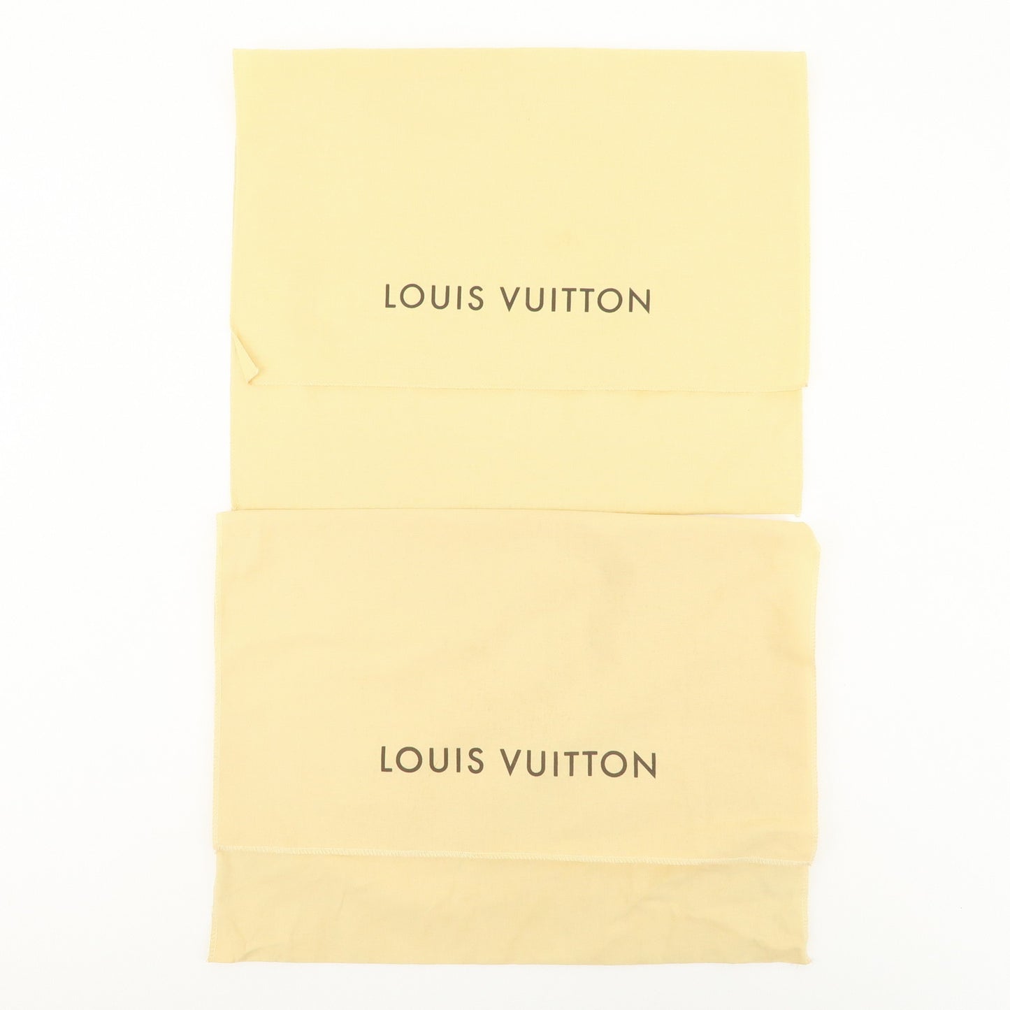 Louis Vuitton Set of 10 Dust Bag Storage Bag Flap Style Beige