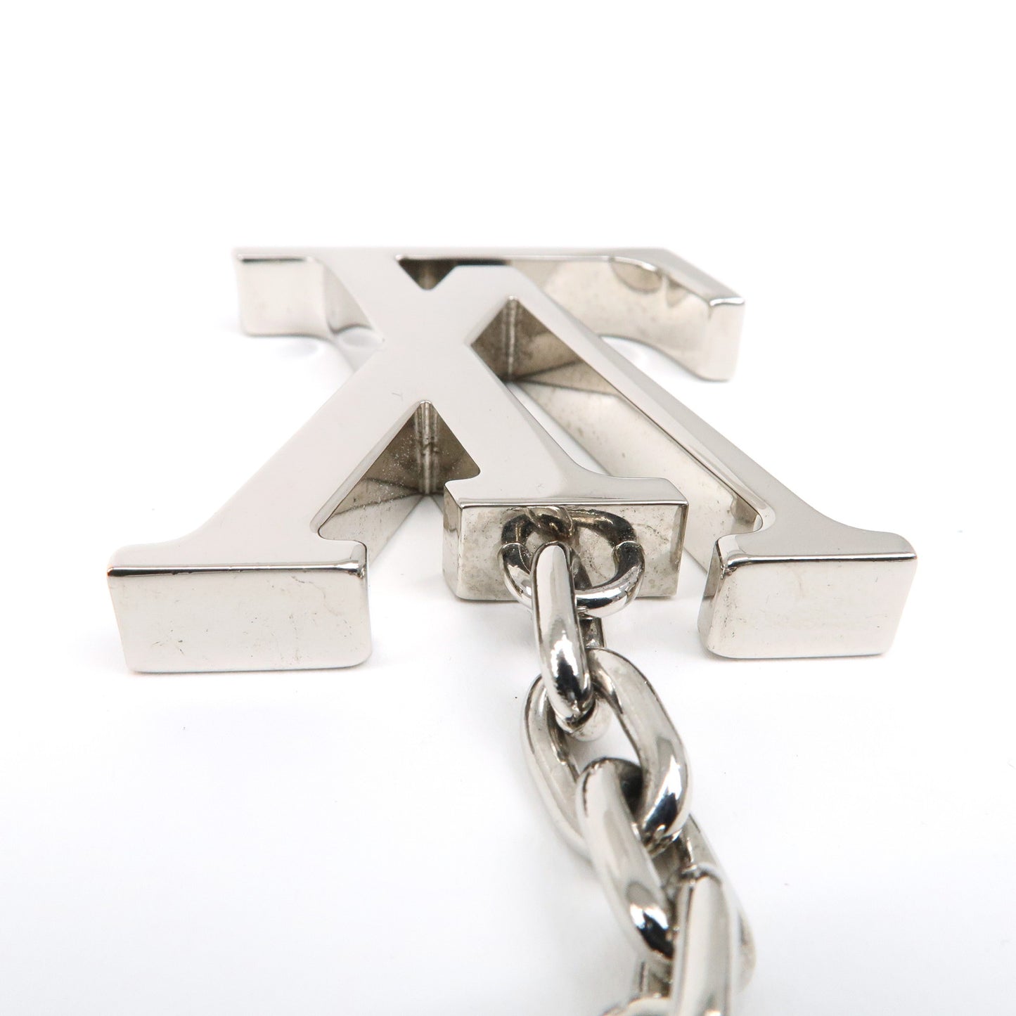 Louis Vuitton Porte Cles Initial LV Bag Charm Silver M65071