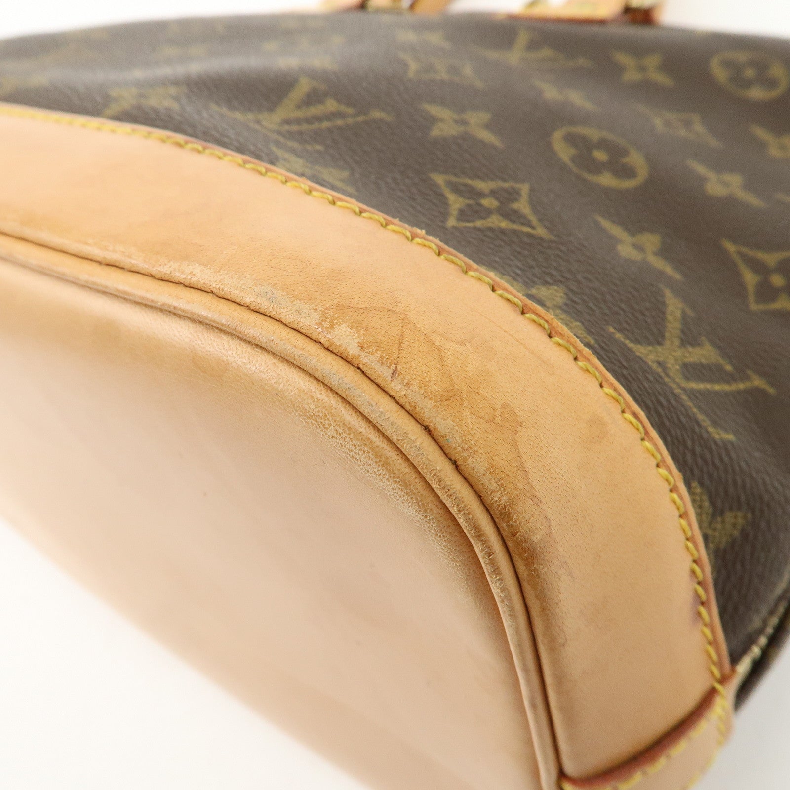 Louis Vuitton Monogram Alma Hand Bag Brown M51130