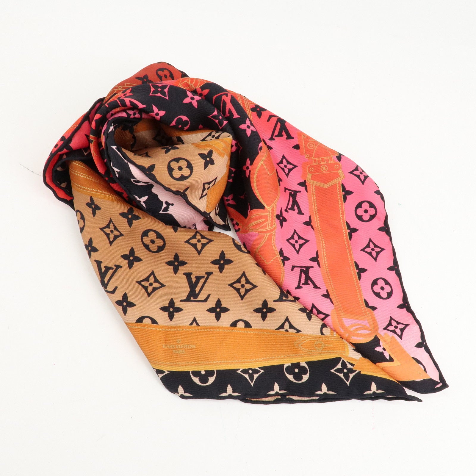 Louis Vuitton Carre Rising Confidential Silk Scarf M76145