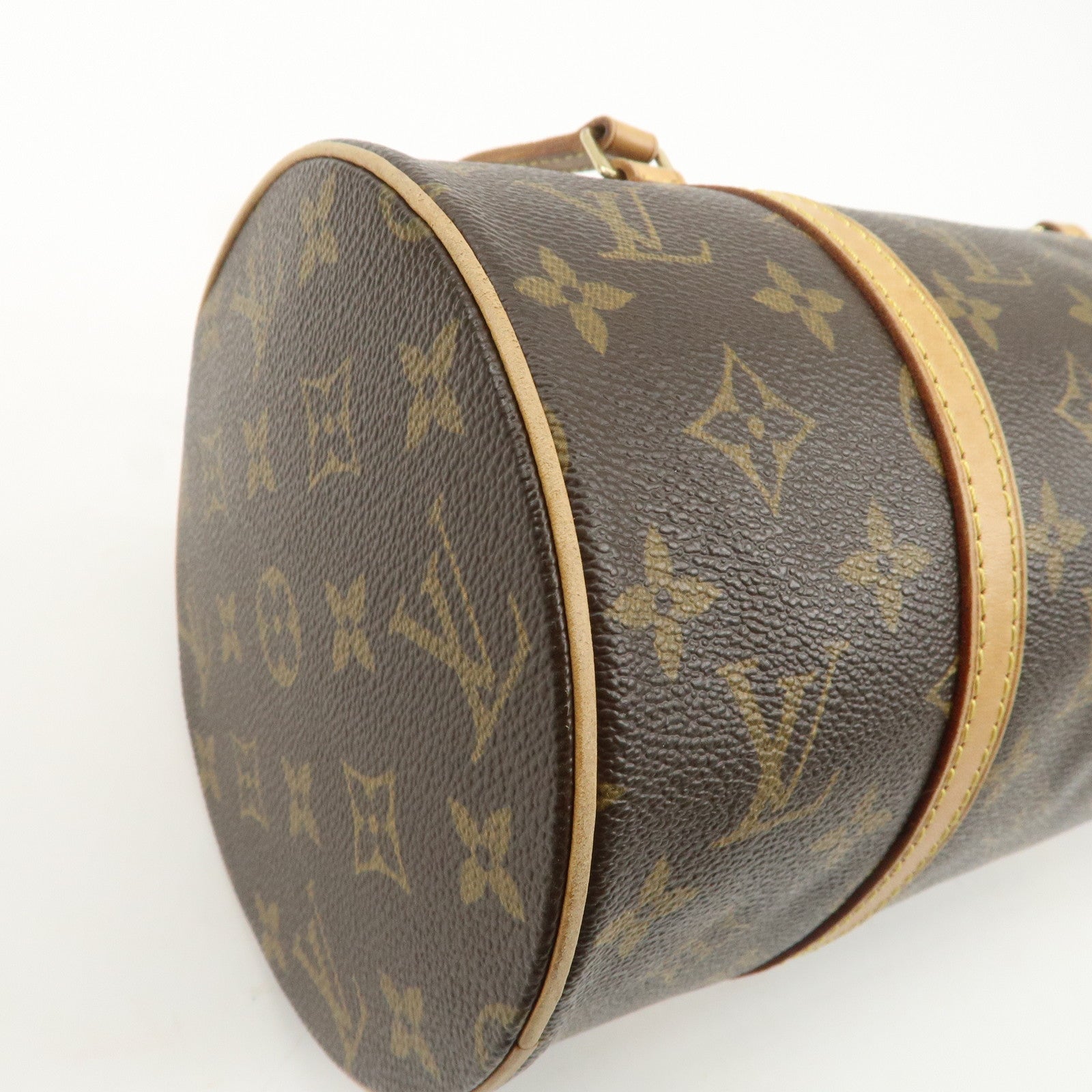 Louis Vuitton Monogram Papillon 30 Hand Bag Brown M51385 Used