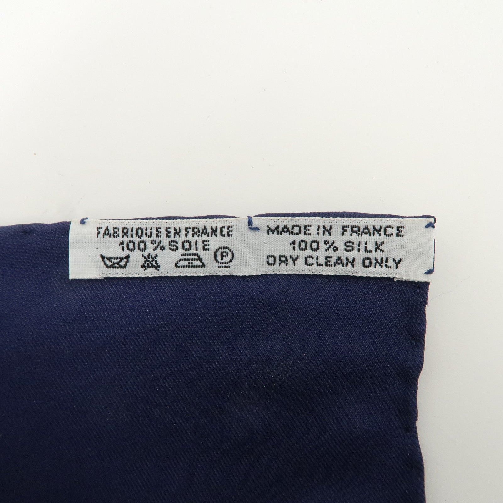 HERMES Carre 90 Silk 100%  Scarf CAVALIERS PEULS Navy Blue Used