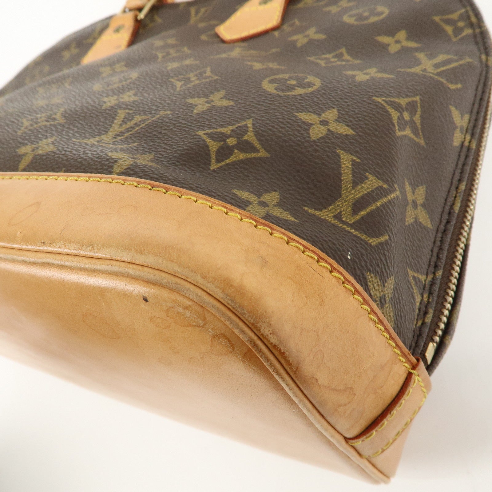 Louis Vuitton Monogram Alma Hand Bag Brown M51130