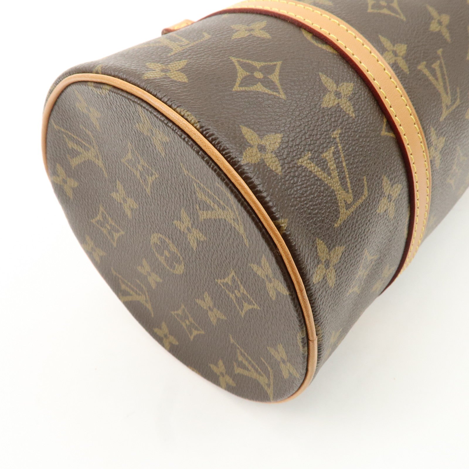 Louis Vuitton Monogram Papillon 30 Hand Bag Brown M51385 Used