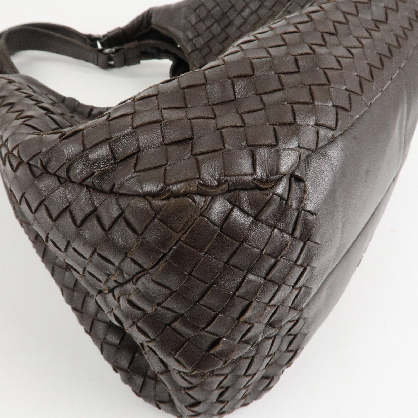 BOTTEGA VENETA Intrecciato Campana Medium Shoulder Bag 125787 Used