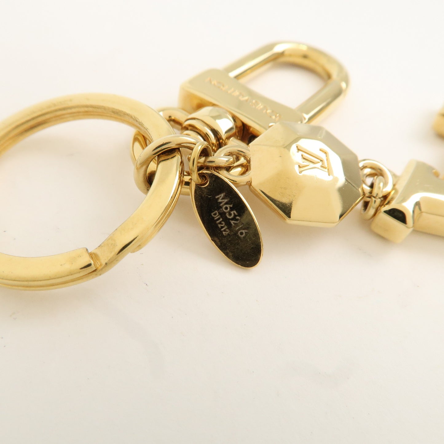 Louis Vuitton Porte Cles LV Facettes Bag Charm Gold M65216