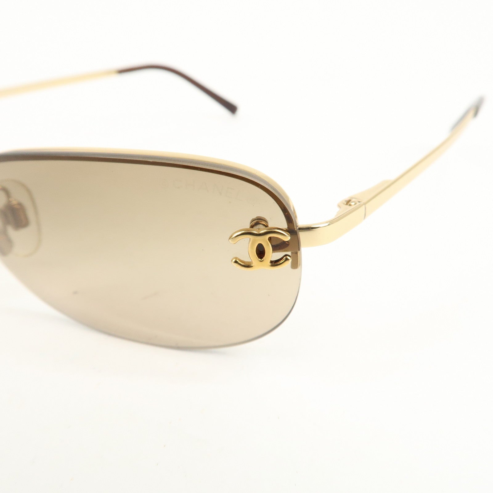 CHANEL Metal Plastic Sunglasses 40099 C.125/13 55□16 130