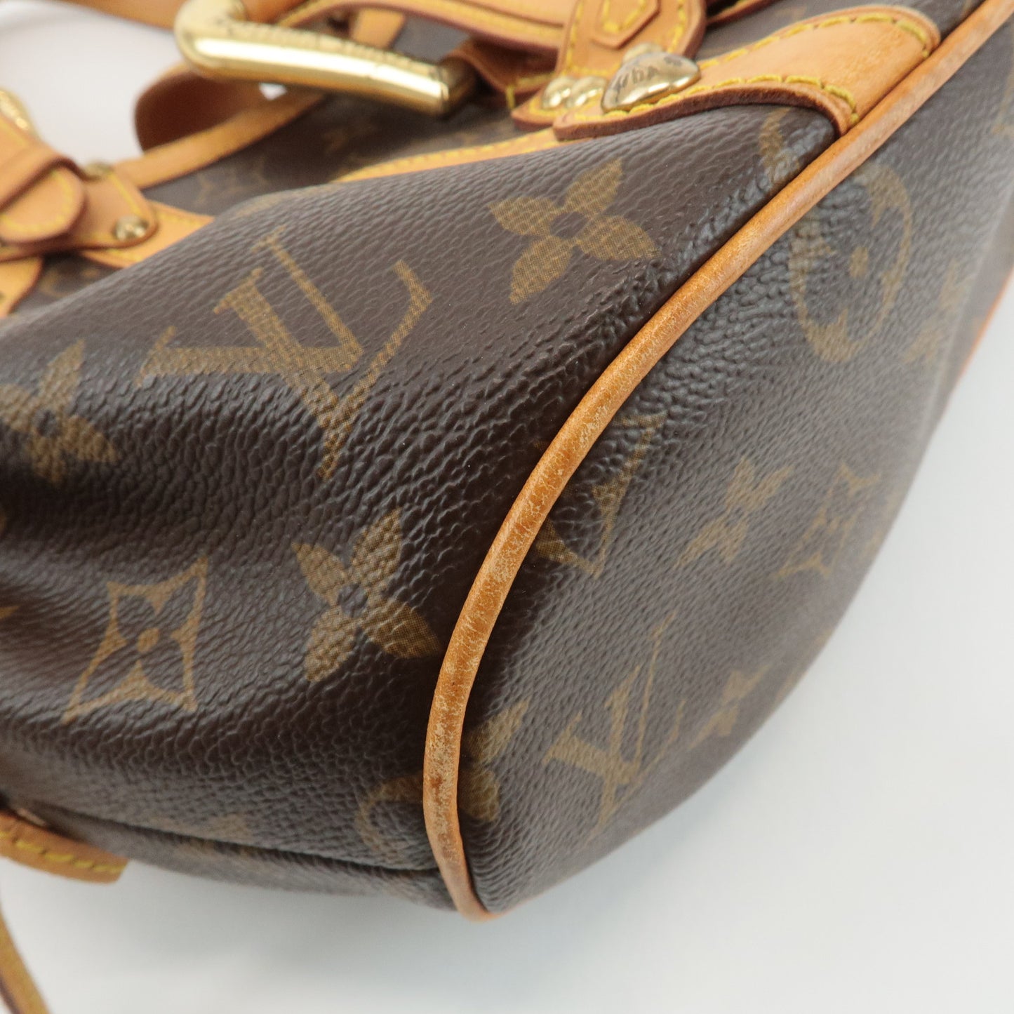 Louis Vuitton Monogram Theda GM Hand Bag Brown M92393