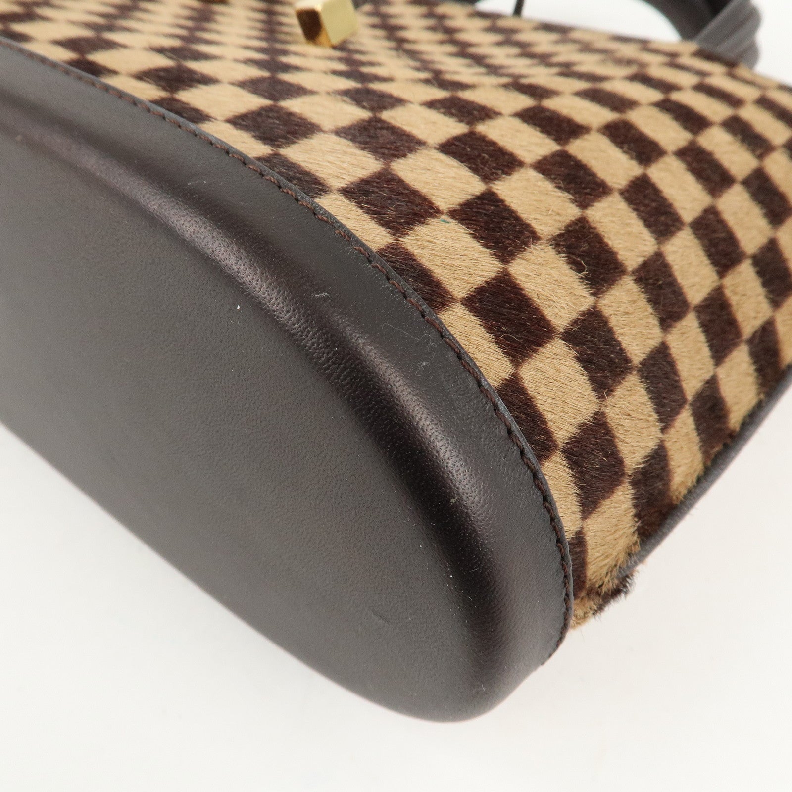 Louis Vuitton Damier Sauvage Impala Hand Bag Beige Brown M92133