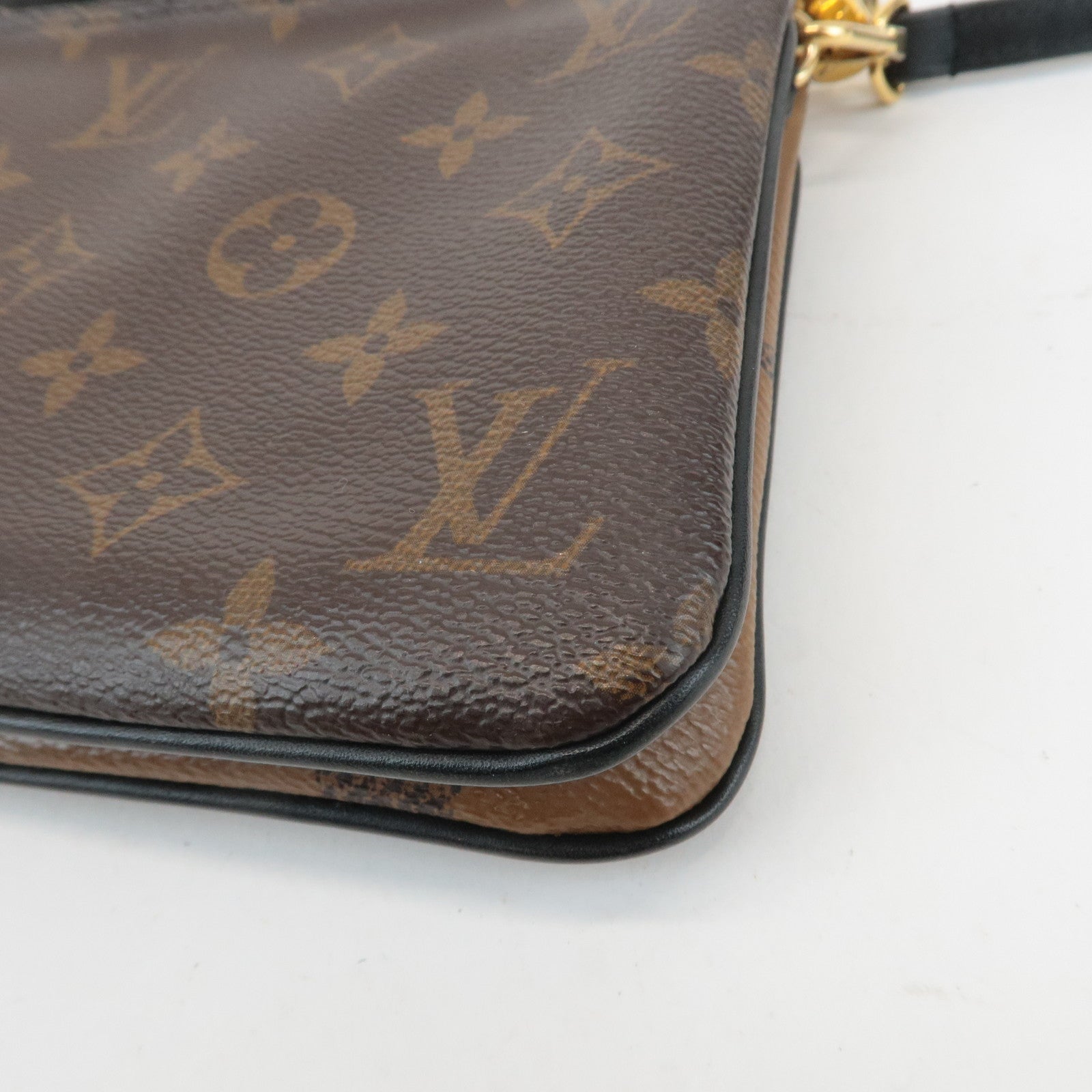 Louis Vuitton Monogram Reverse Pochette Double Zip Bag M69203 Used