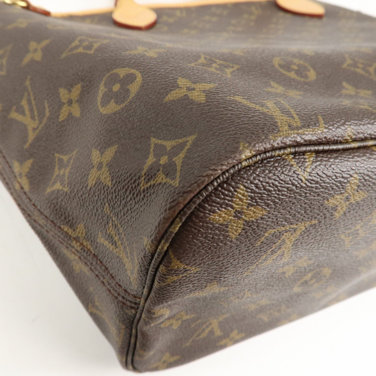 Louis Vuitton Monogram Neverfull MM Tote Bag Brown M40156 Used