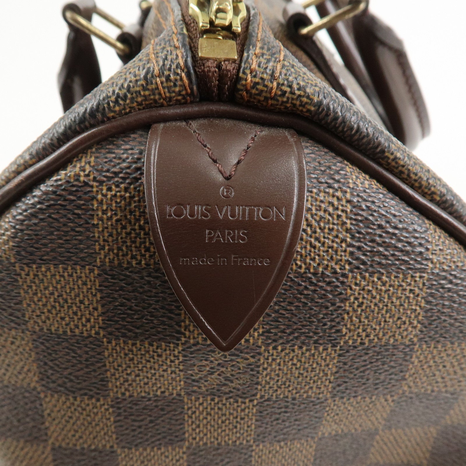 Louis Vuitton Damier Ebene Speedy 25 Hand Bag Boston Bag N41532