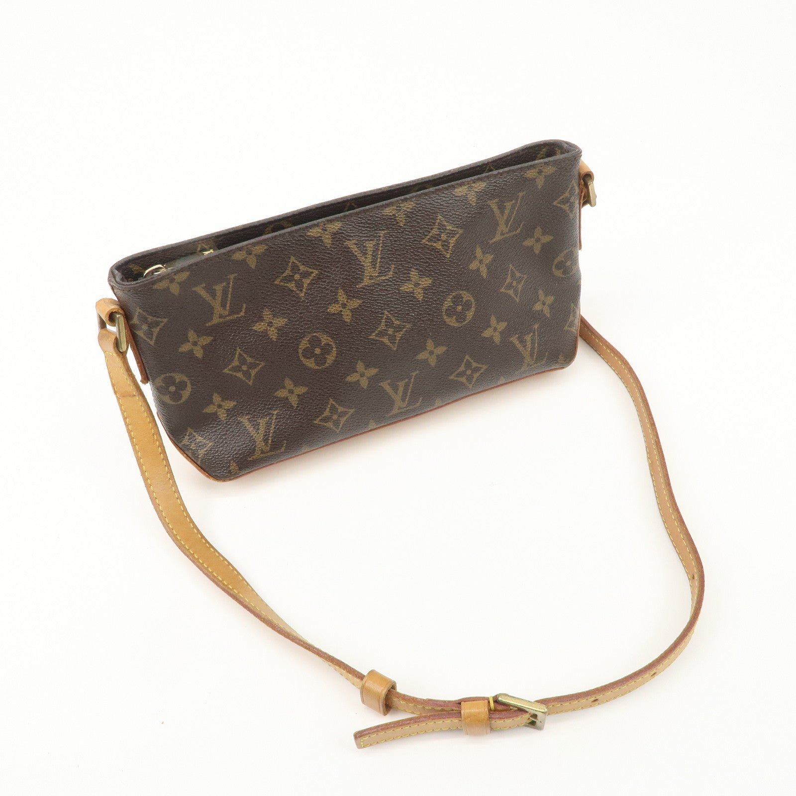 Louis Vuitton Monogram Trotteur Shoulder Bag Brown M51240