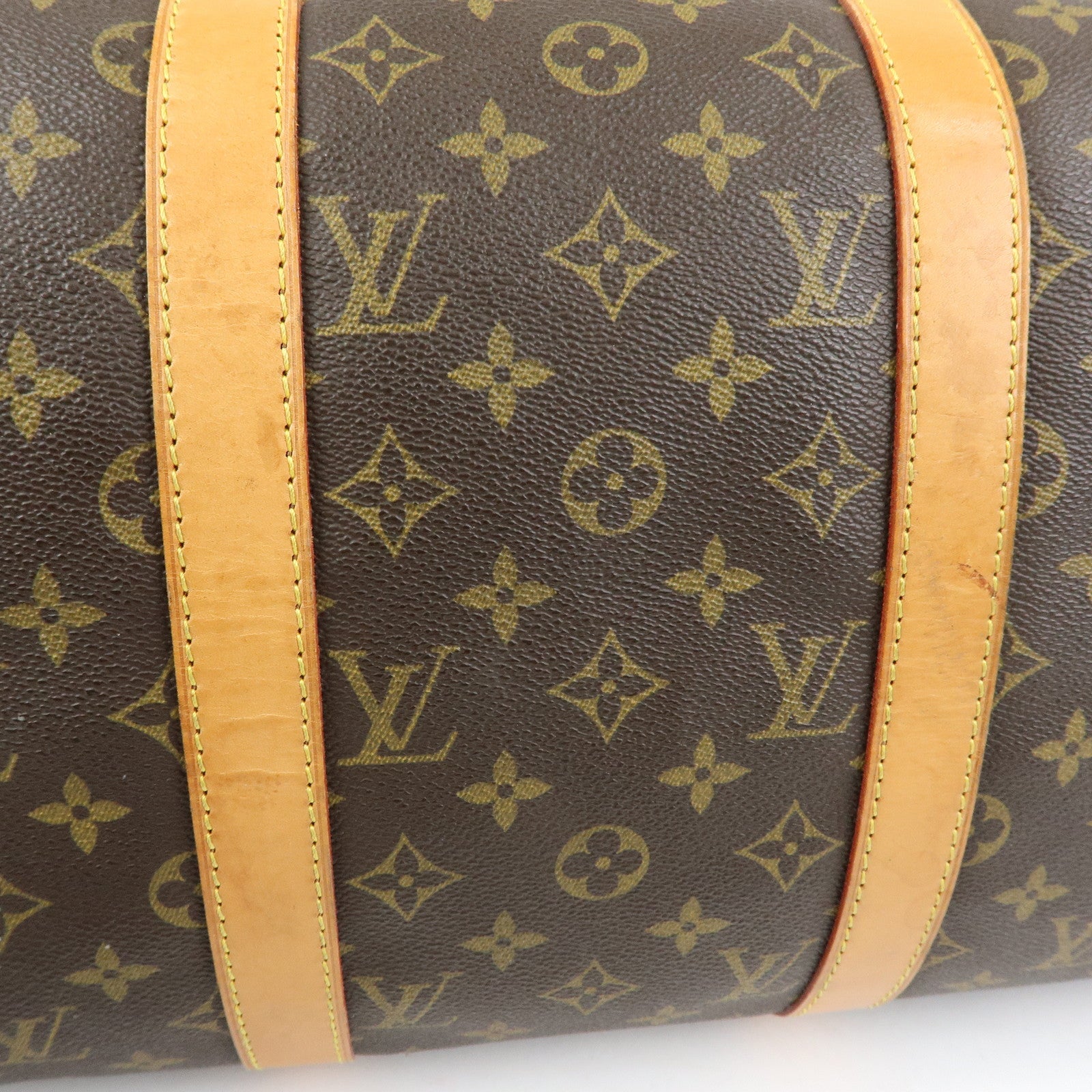 Louis Vuitton Monogram Keep All Bandouliere 50 Boston Bag M41416