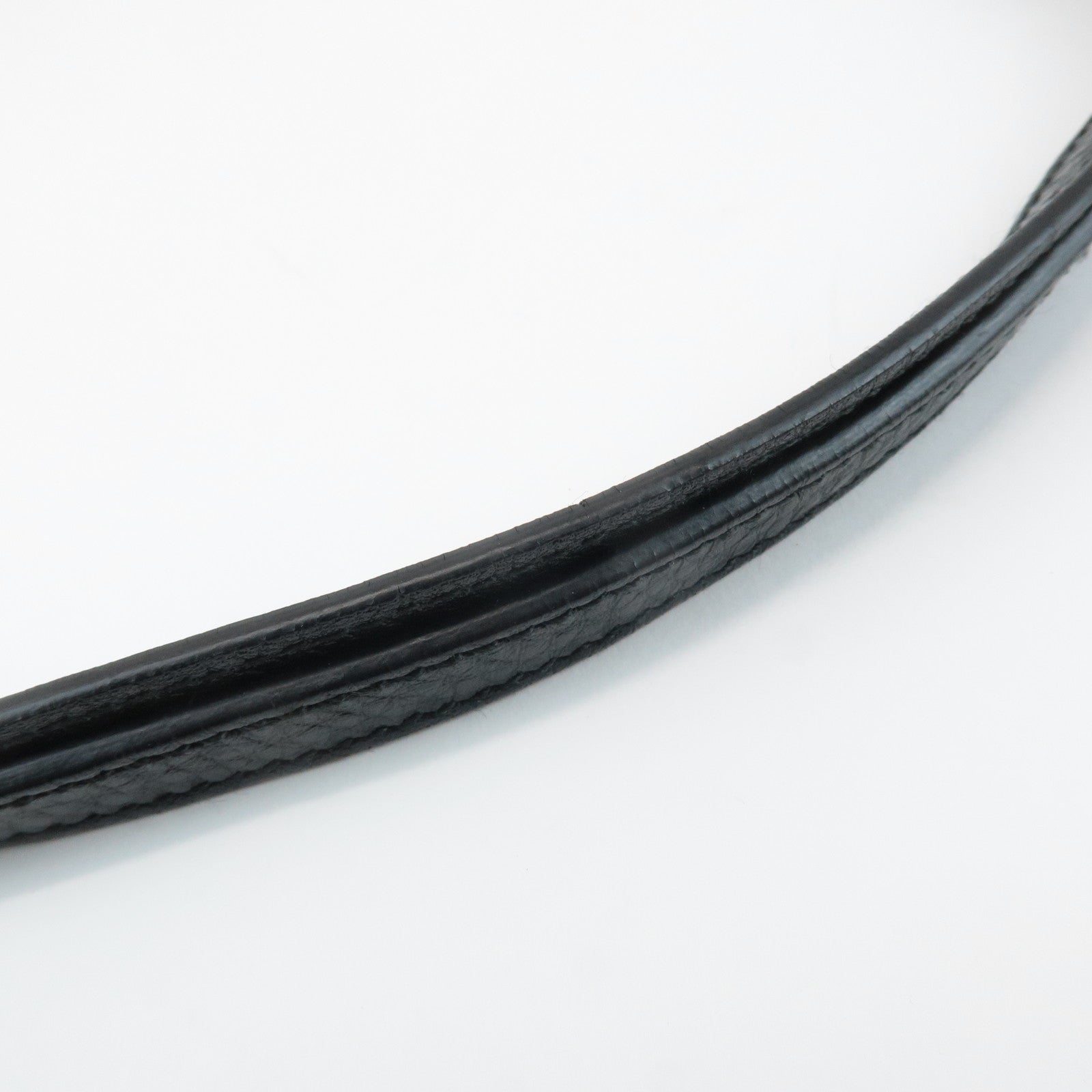 Ferragamo Gancini Leather 3Way Shoulder Bag Hand Bag Black Silver HDW Used