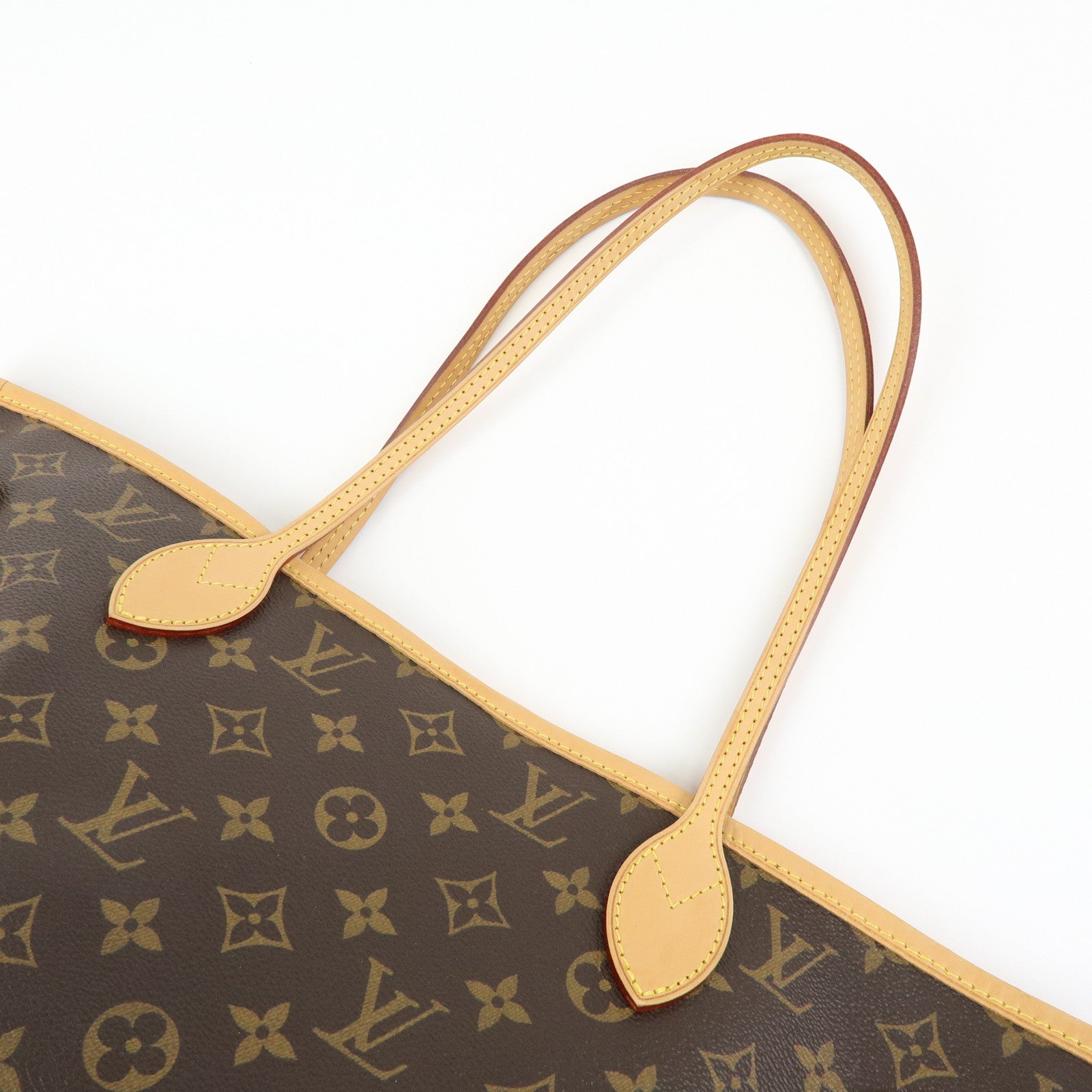 Louis Vuitton Monogram Neverfull MM Tote Shoulder Bag Brown M40156