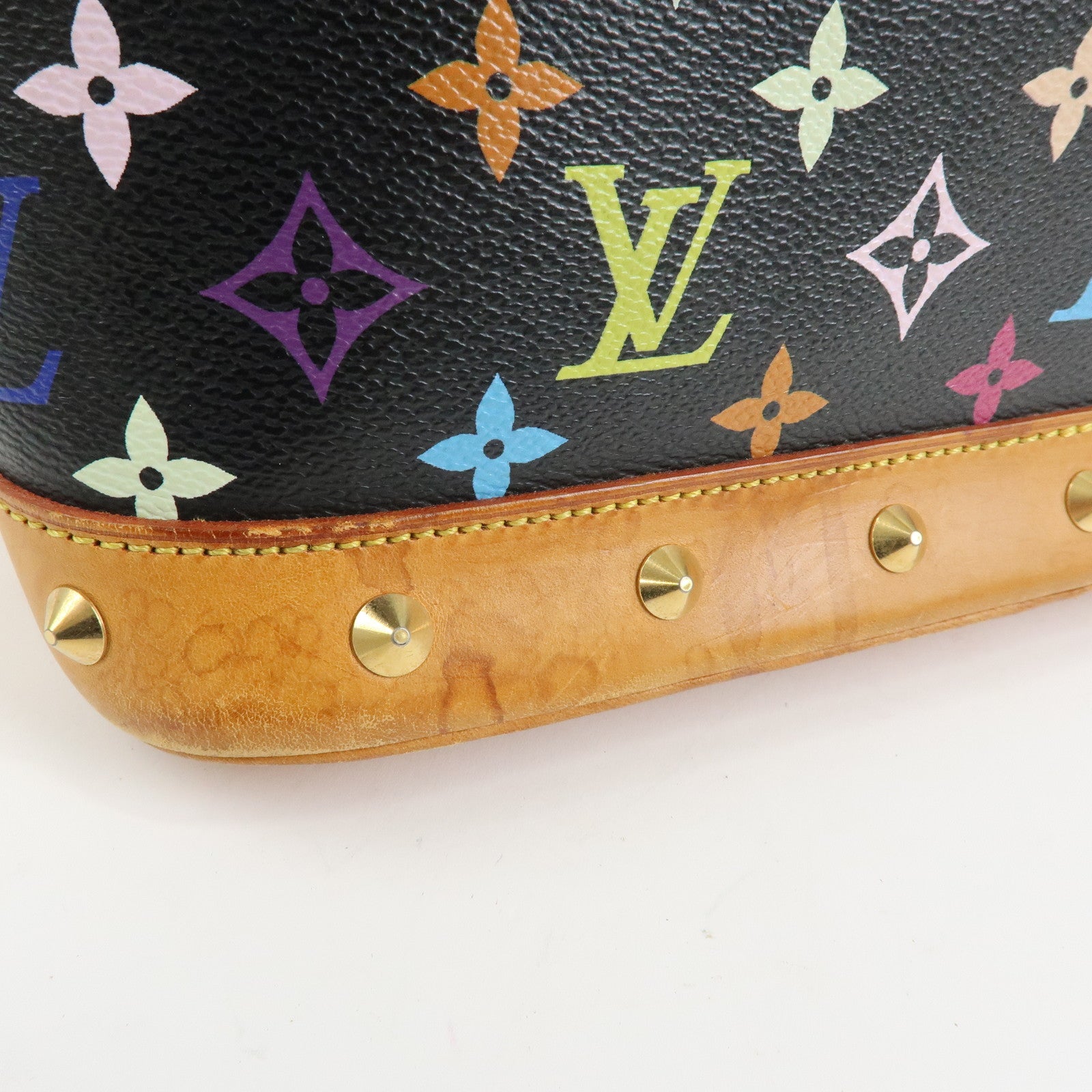 Louis Vuitton Monogram Multicolor Alma PM Hand Bag Noir M40444