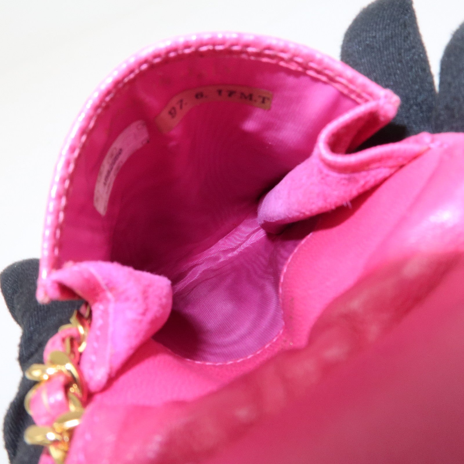 CHANEL COCO Mark Caviarskin Small Shoulder Bag Phone Bag Pink Gold