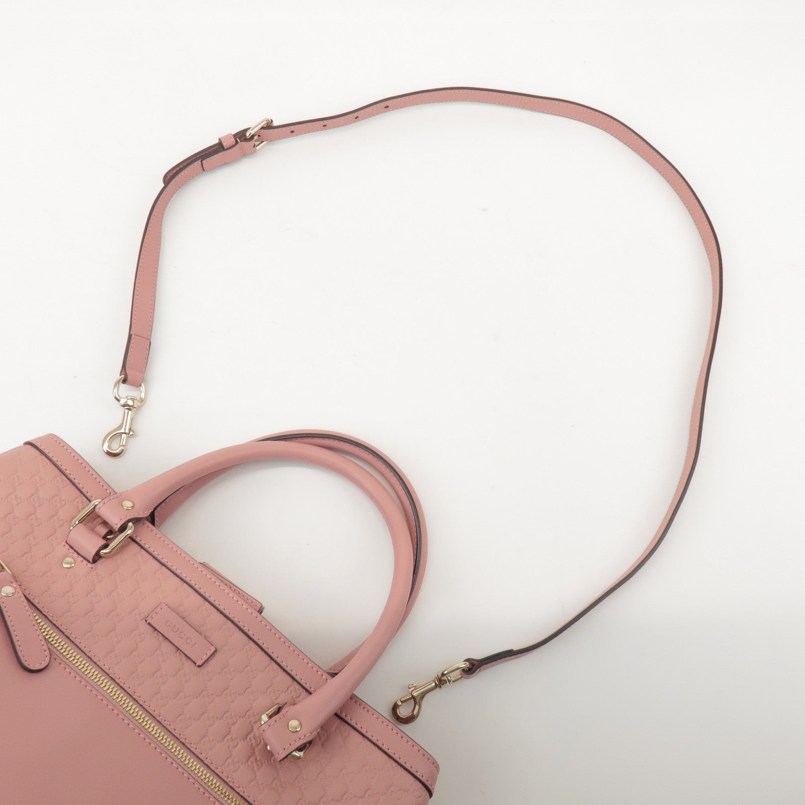 GUCCI Guccissima Leather 2Way Hand Bag Shoulder Bag Pink 510291
