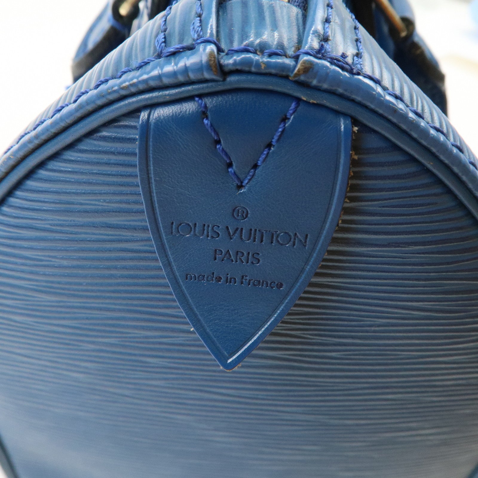 Louis Vuitton Epi Speedy 25 Hand Bag Boston Bag Blue M43015