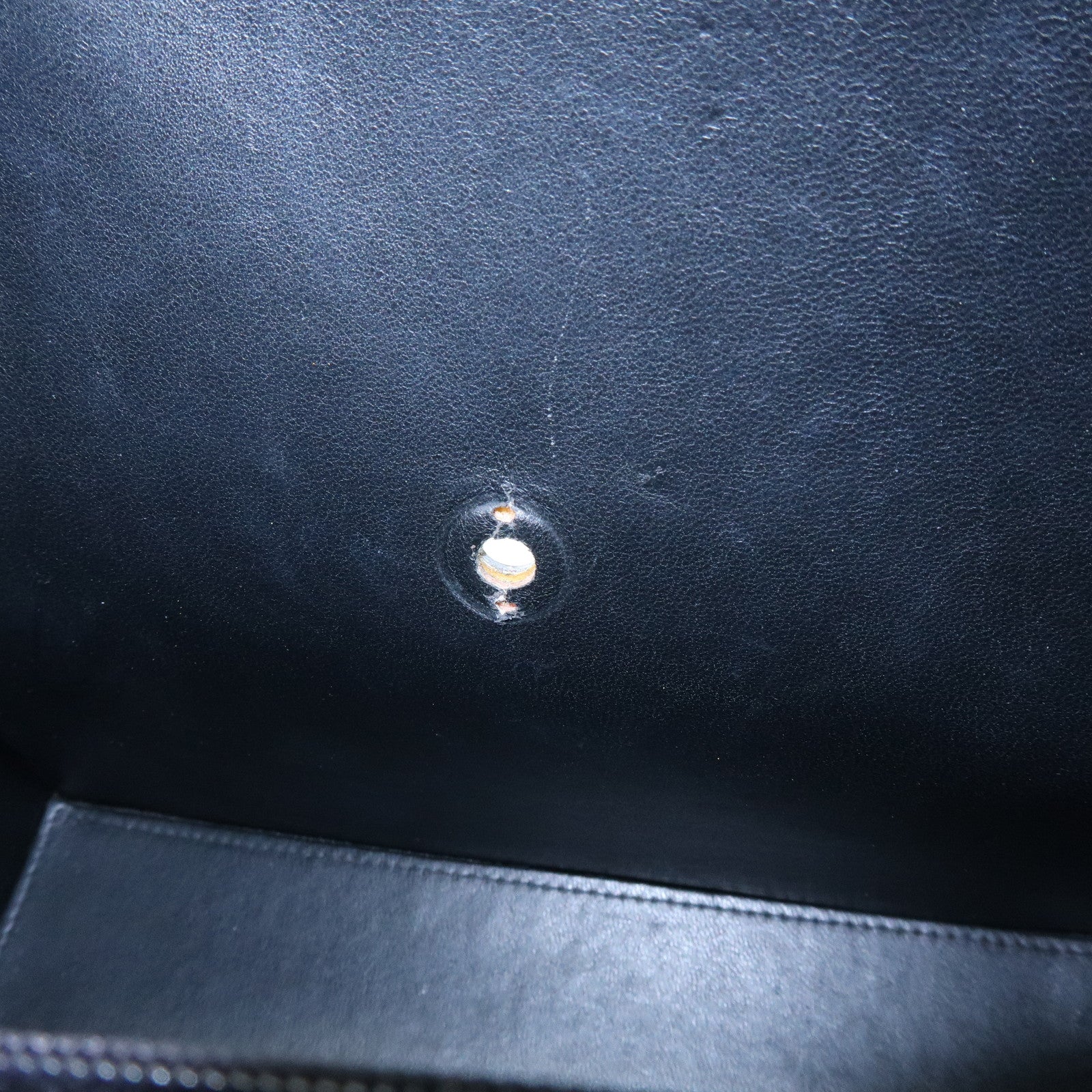 CHANEL Calf Leather Shoulder Bag Black