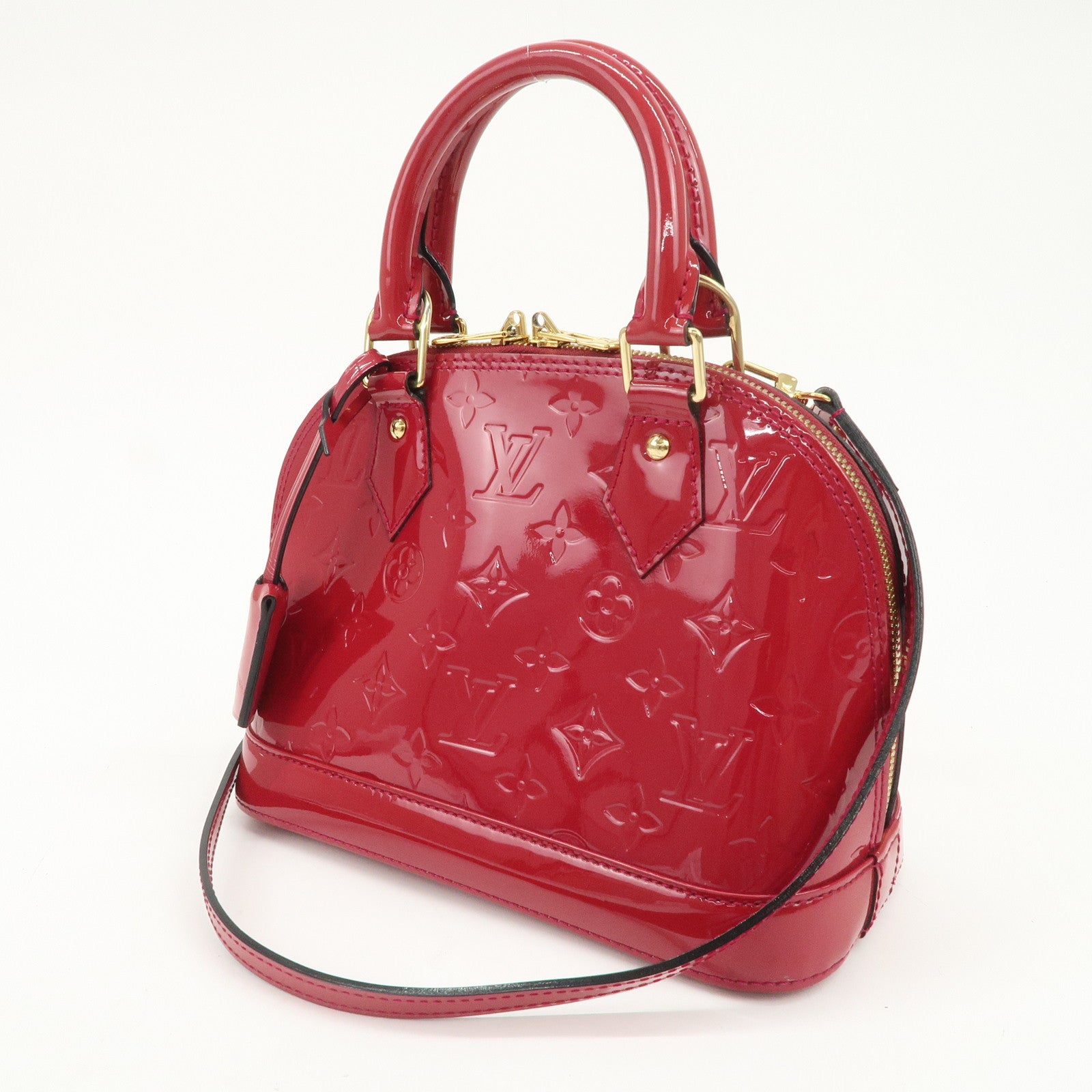 Louis Vuitton Monogram Vernis Alma BB 2Way Bag Rose Indien M91771