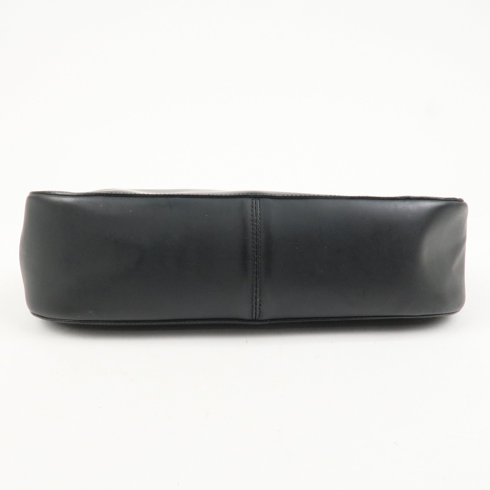 GUCCI Bamboo Handle Shoulder Bag Hand Bag Black Red 001.3739