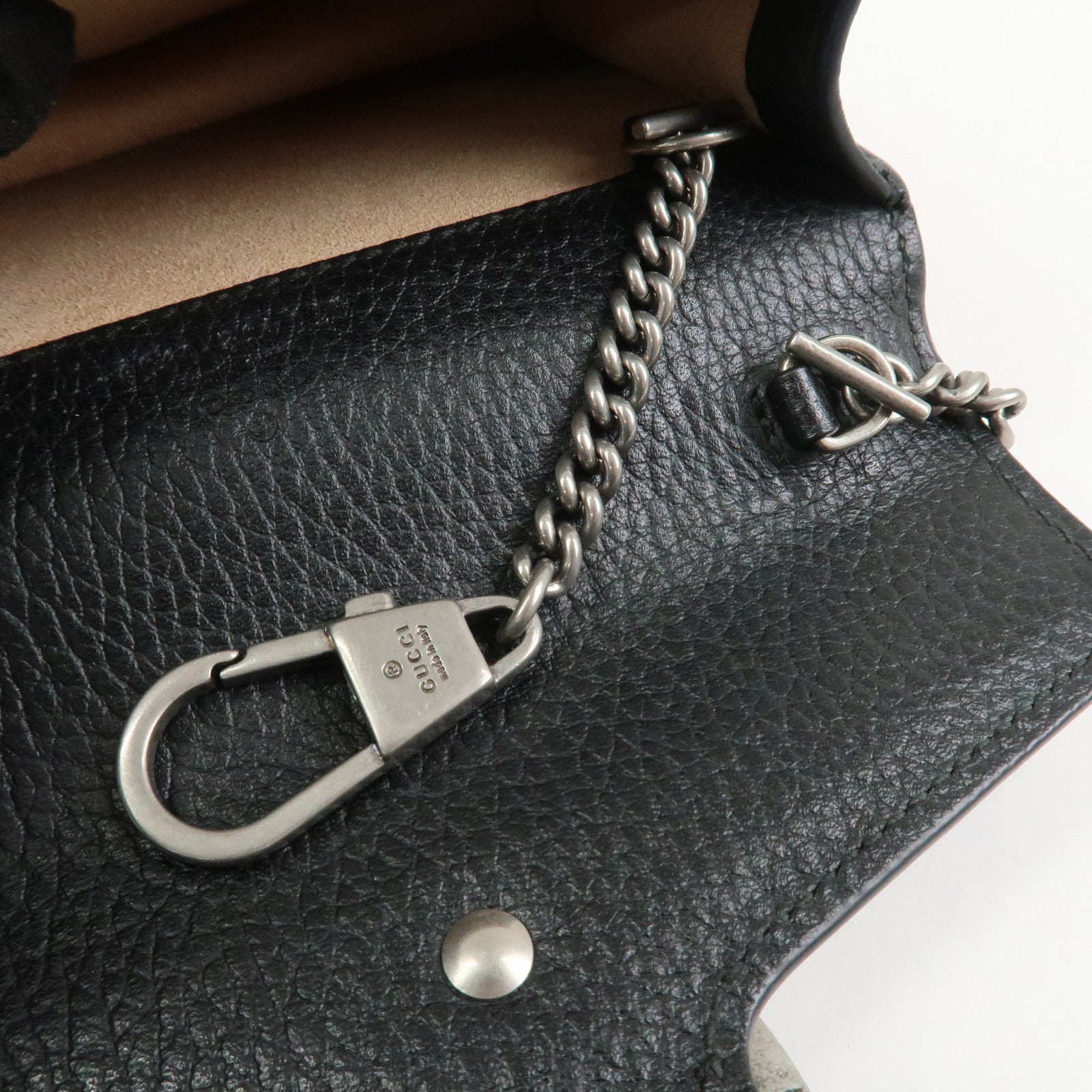 GUCCI Dionysus Super Mini Bag Leather Chain Shoulder Bag 476432