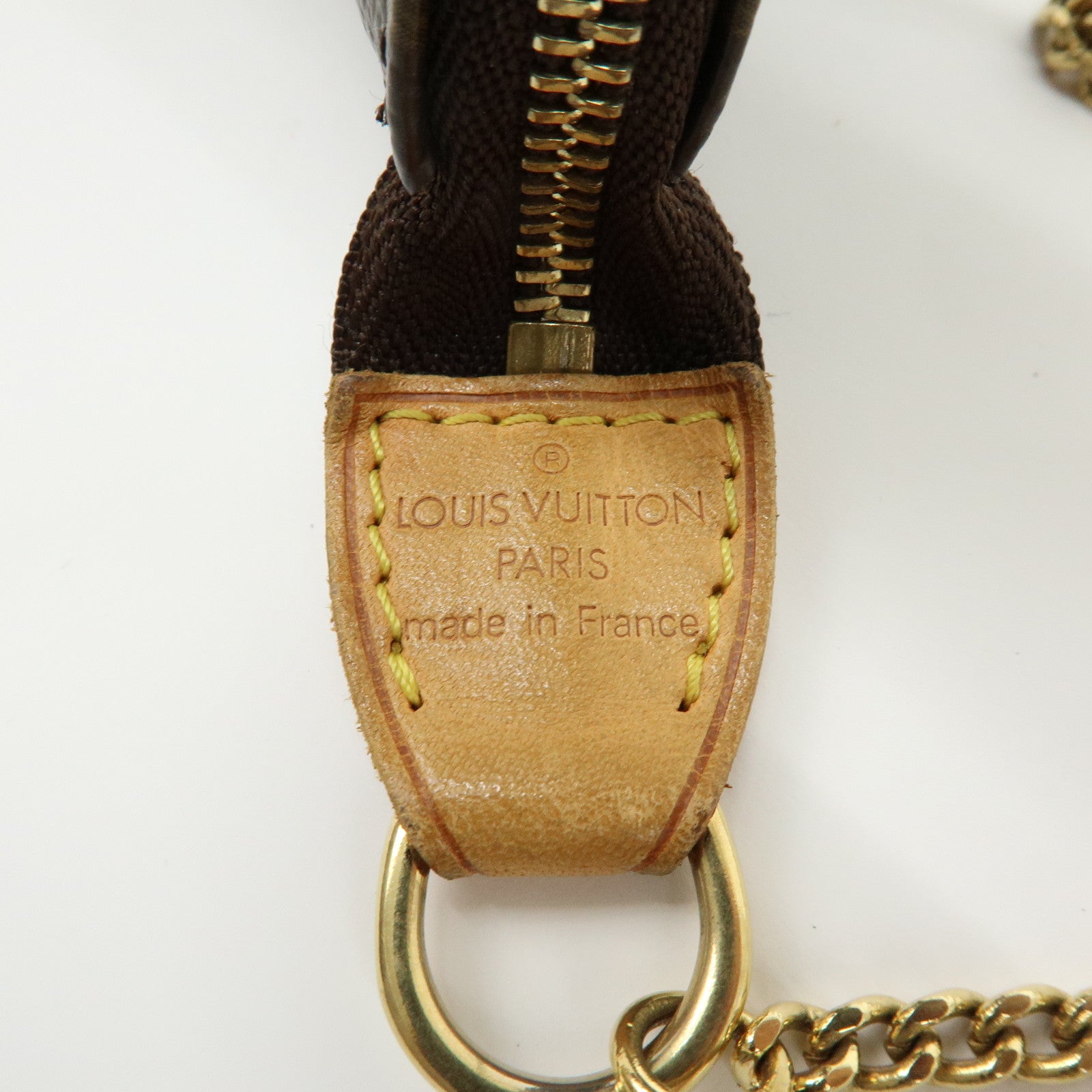 Louis Vuitton Monogram Mini Pochette Accessoires Hand Bag M58009