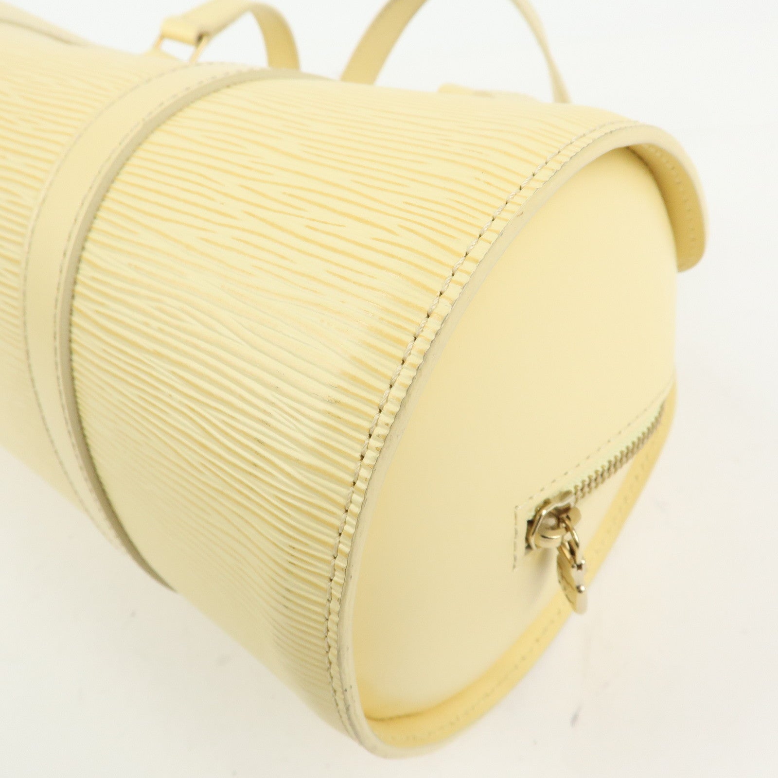 Louis Vuitton Epi Leather Soufflot & Pouch Hand Bag Vanilla M5222A