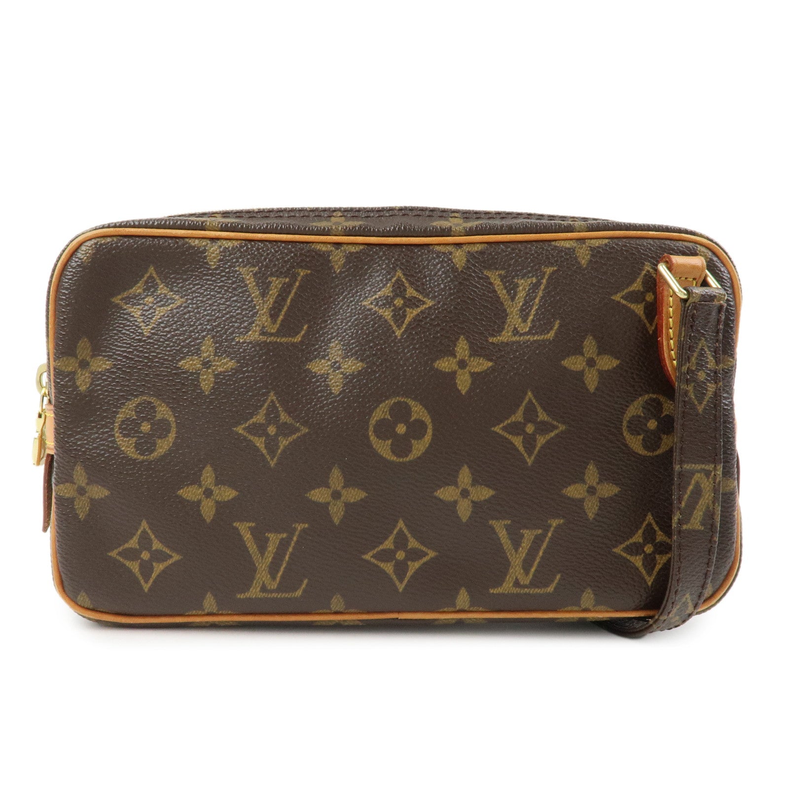 Louis Vuitton Monogram Pochette Marly Bandouliere Bag Brown M51828
