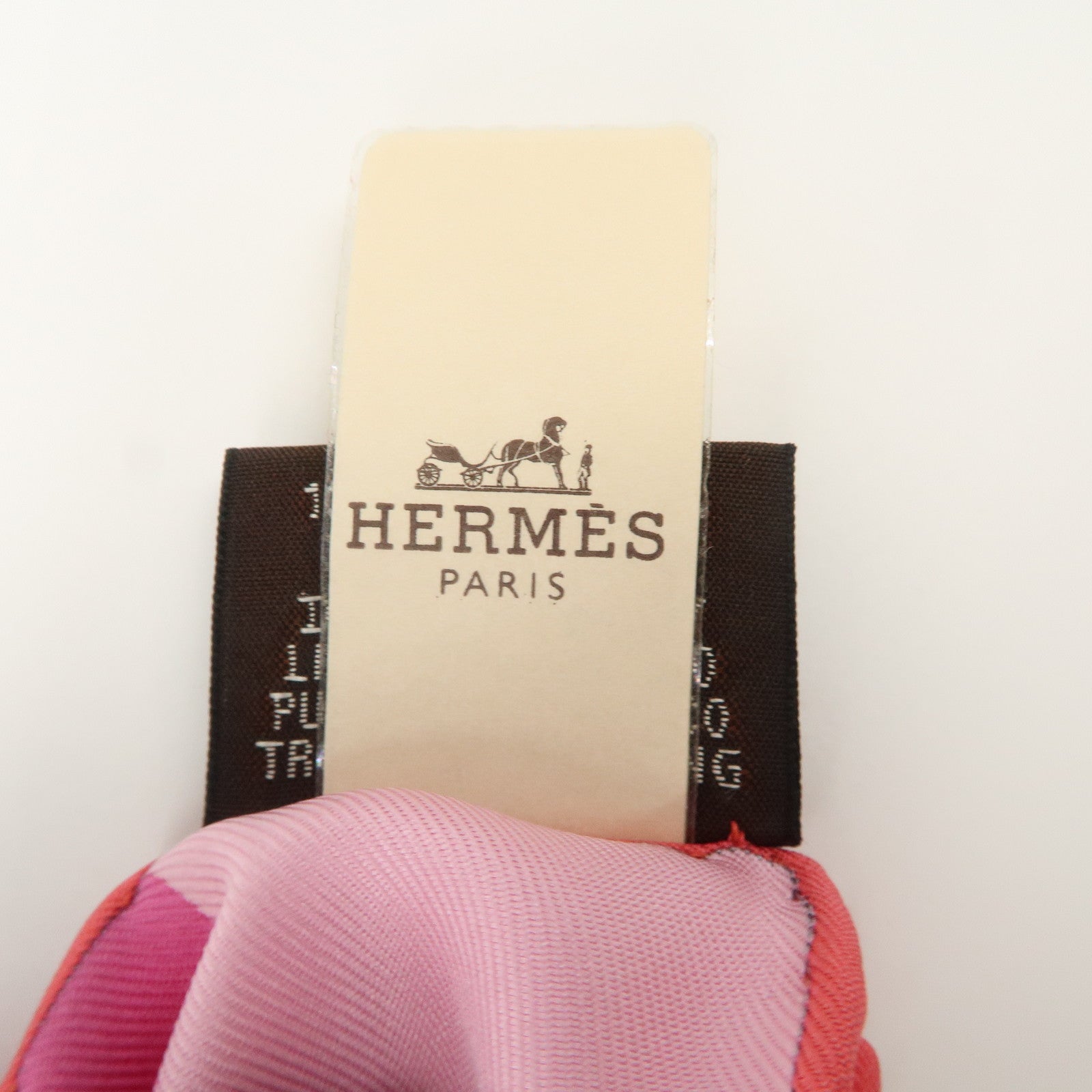 HERMES Carre 90 Silk 100% Scarf MORS et Gourmettes Pink Used