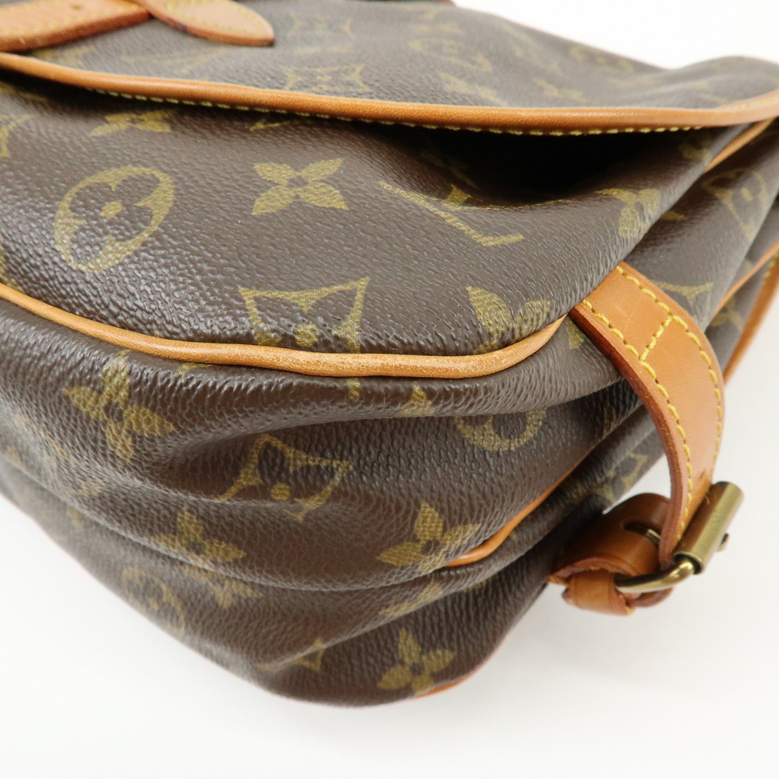 Louis Vuitton Monogram Saumur 30 Shoulder Bag Brown M42256