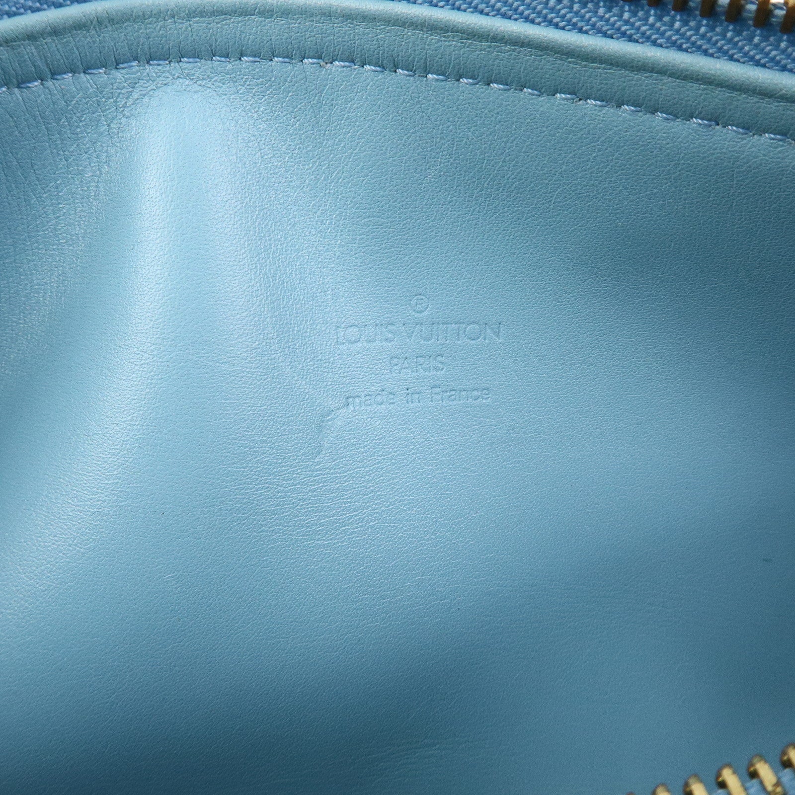 Louis Vuitton Monogram Vernis Bedford Hand Bag Baby Blue M91007