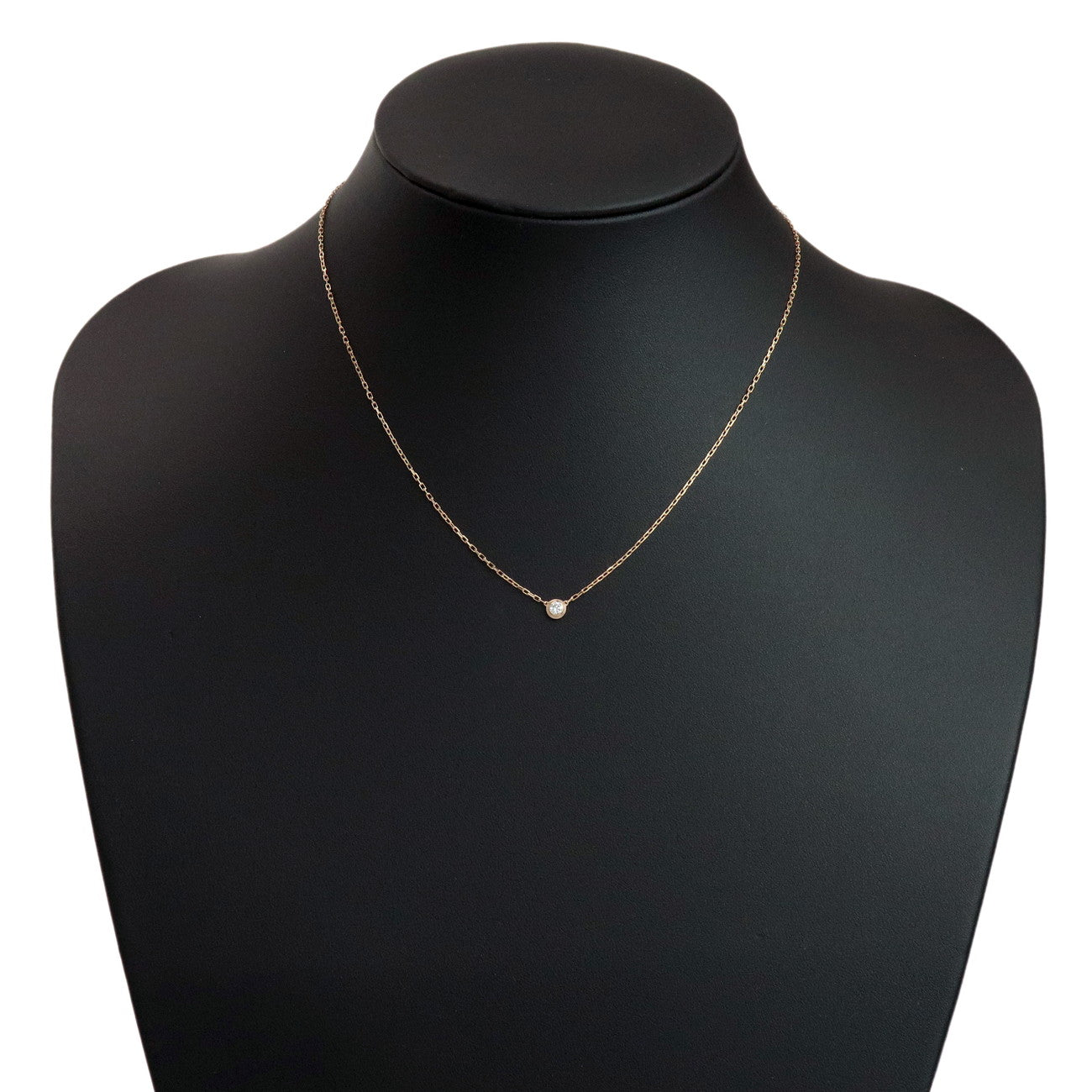 Cartier Diamants Legers Necklace SM Diamond D'amour 0.09ct 750PG