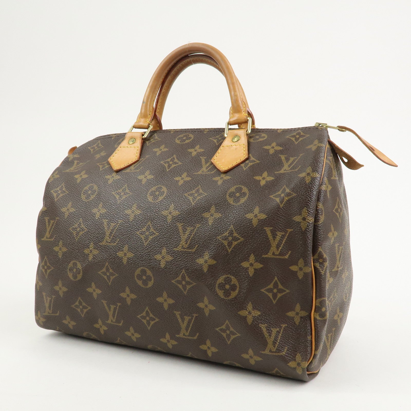 Louis Vuitton Monogram Speedy 30 Boston Bag Hand Bag Brown M41526