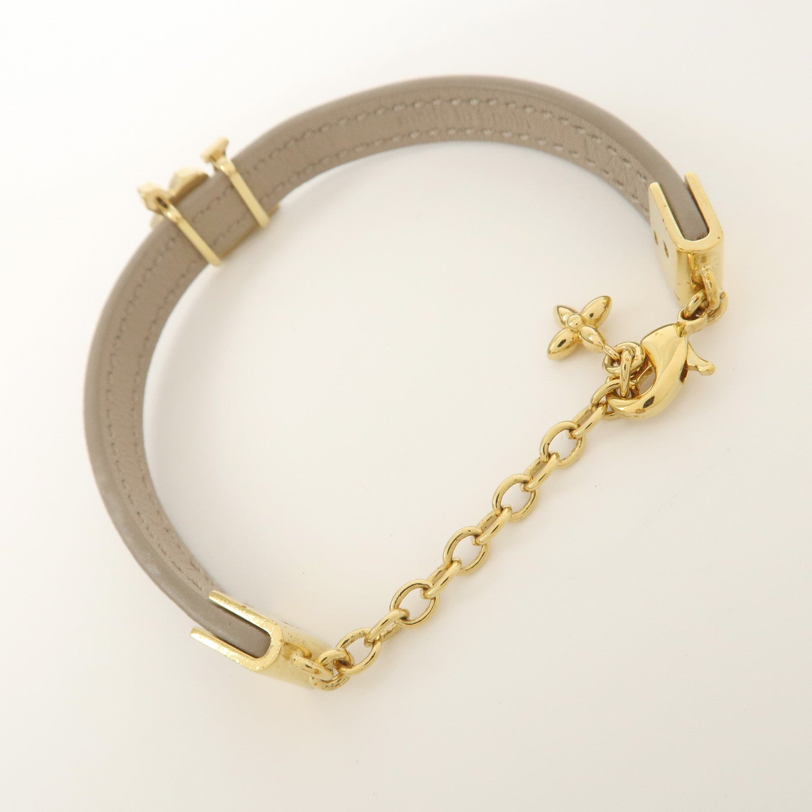 Louis Vuitton Leather Iconic Flower Bracelet Galet M8817