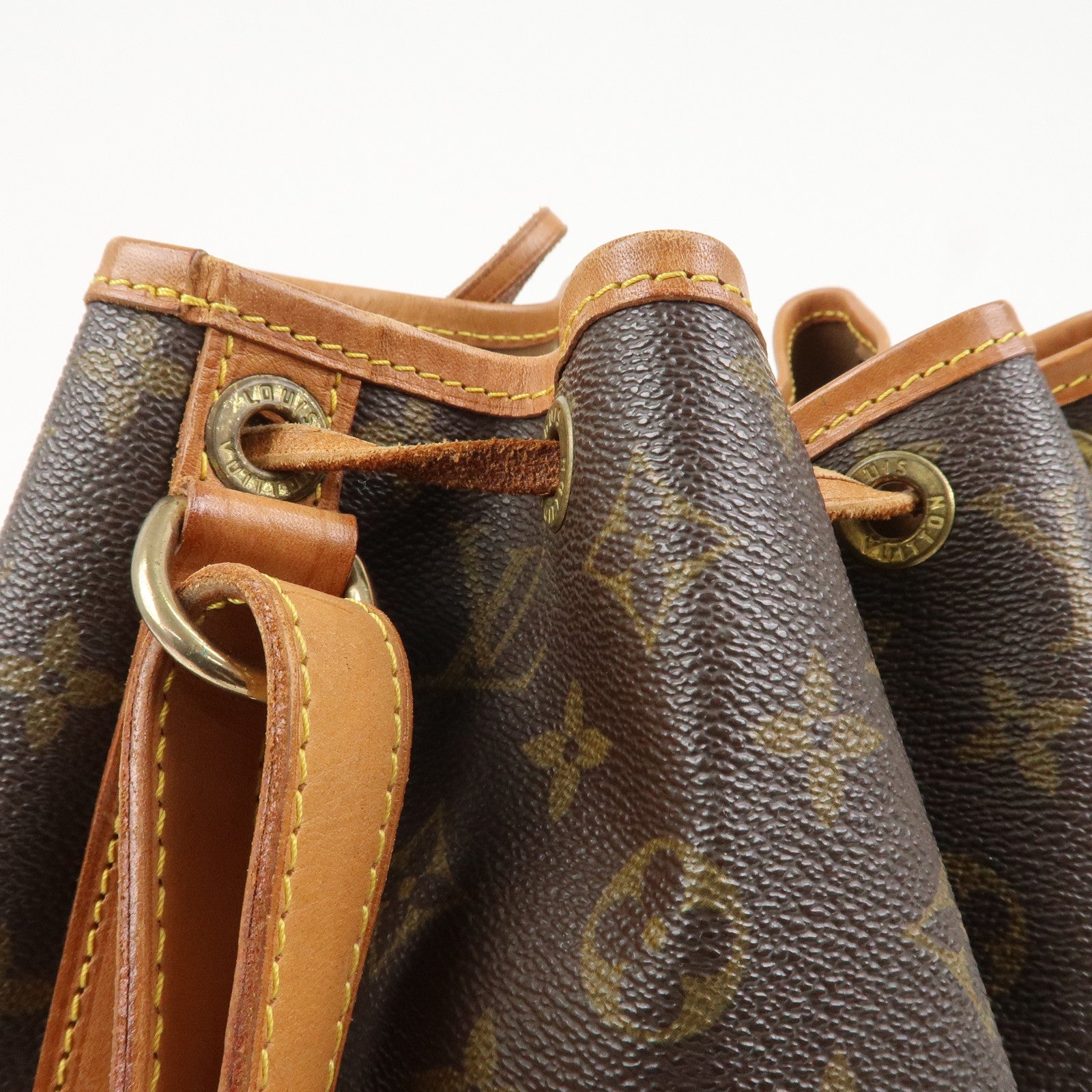 Louis Vuitton Monogram Petit Noe Shoulder Bag Brown M42226
