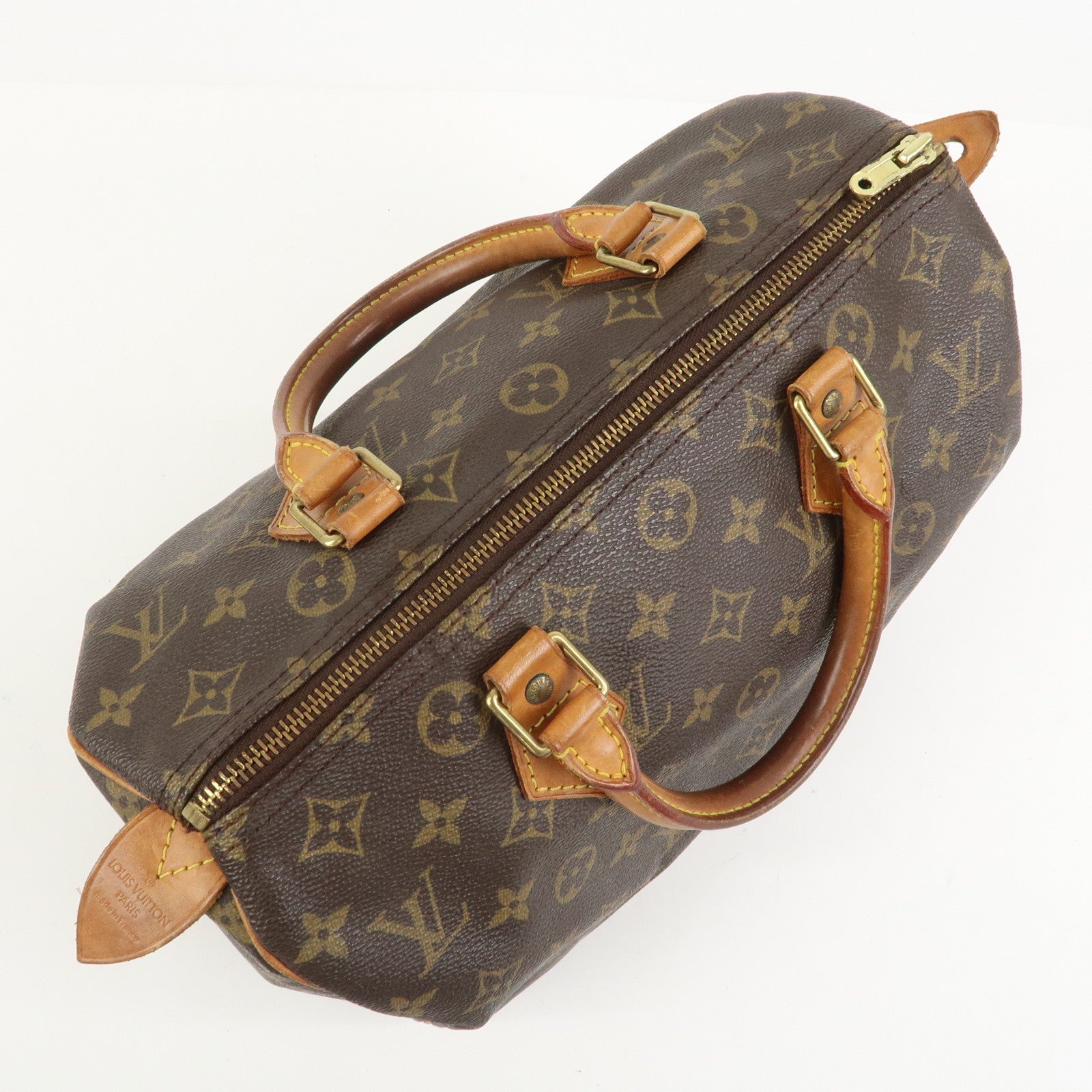 Louis Vuitton Monogram Speedy 30 Boston Bag Hand Bag Brown M41526