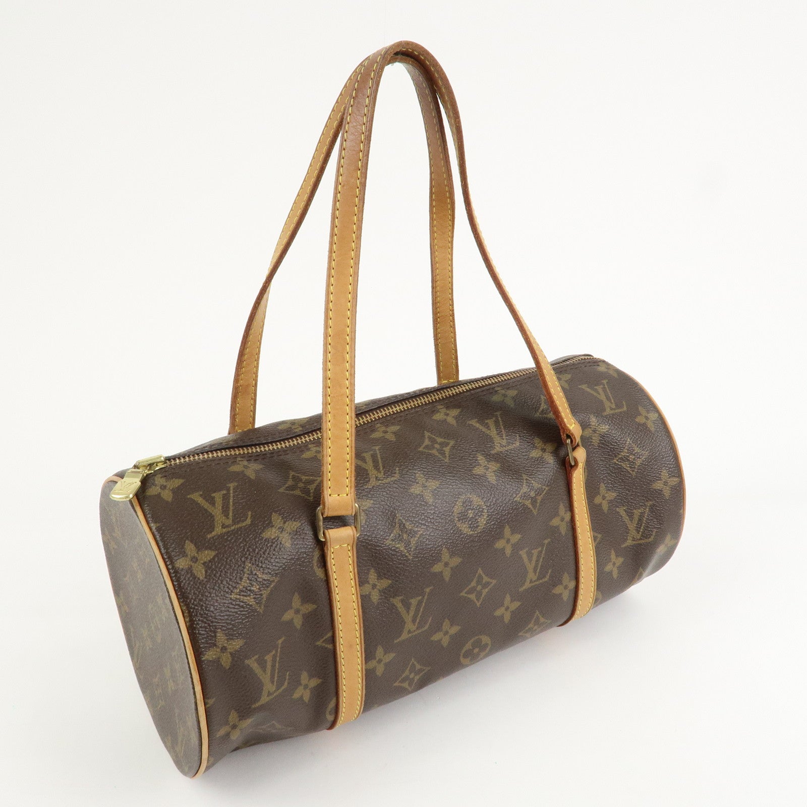 Louis Vuitton Monogram Papillon 30 Hand Bag New Style Brown M51385